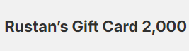 Rustan’s Gift Card 2,000 - SV