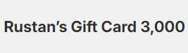 Rustan’s Gift Card 3,000 - SV