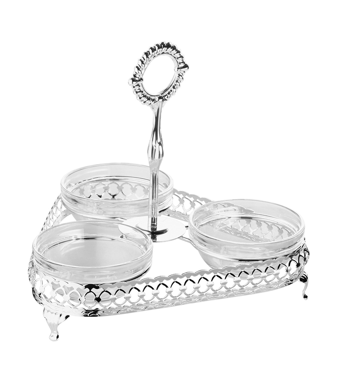 queen anne 3-piece relish set (45.5cm x 45.5cm x 52cm)