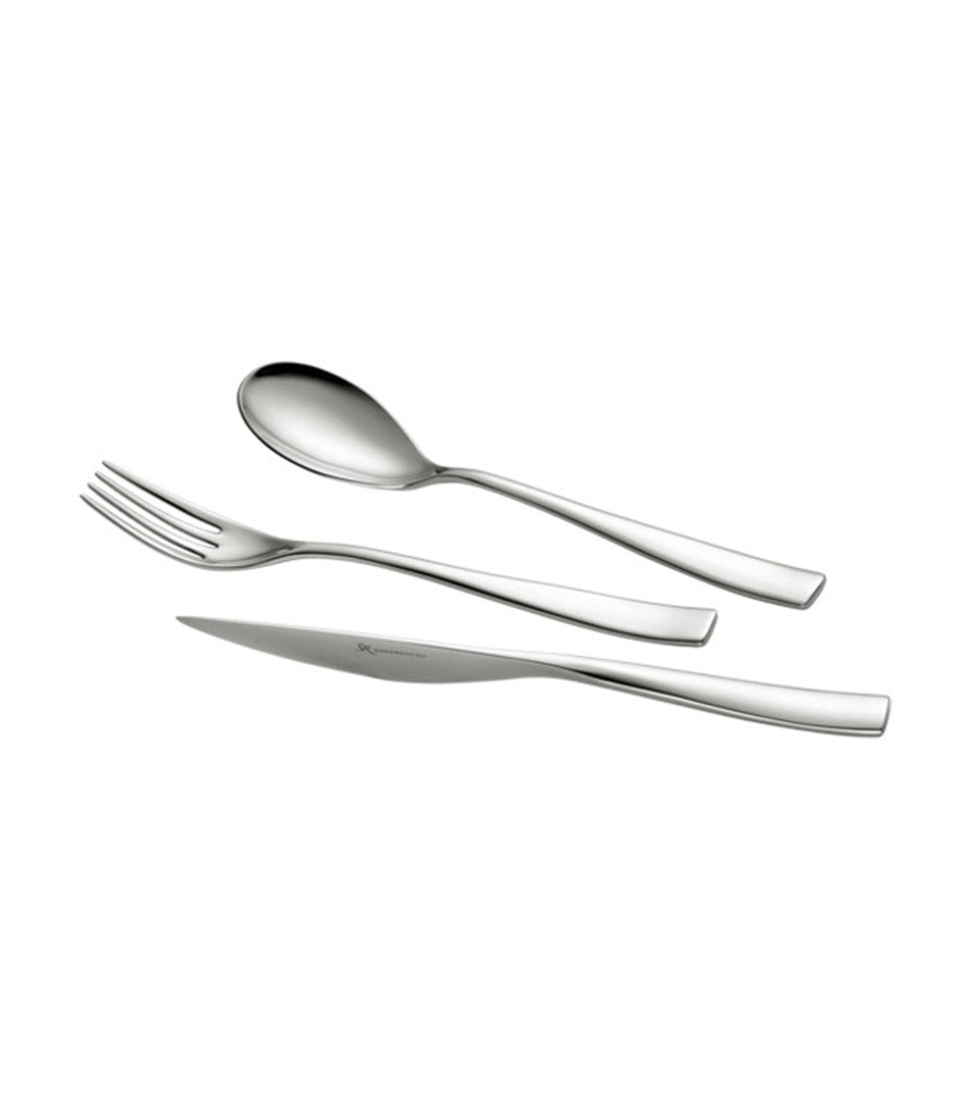 eme 24-piece etoile 18/10 acciaio flatware set in wooden canteen box