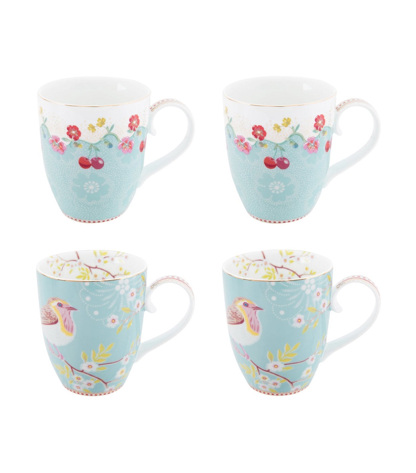 pip studio blue small mugs set of 4