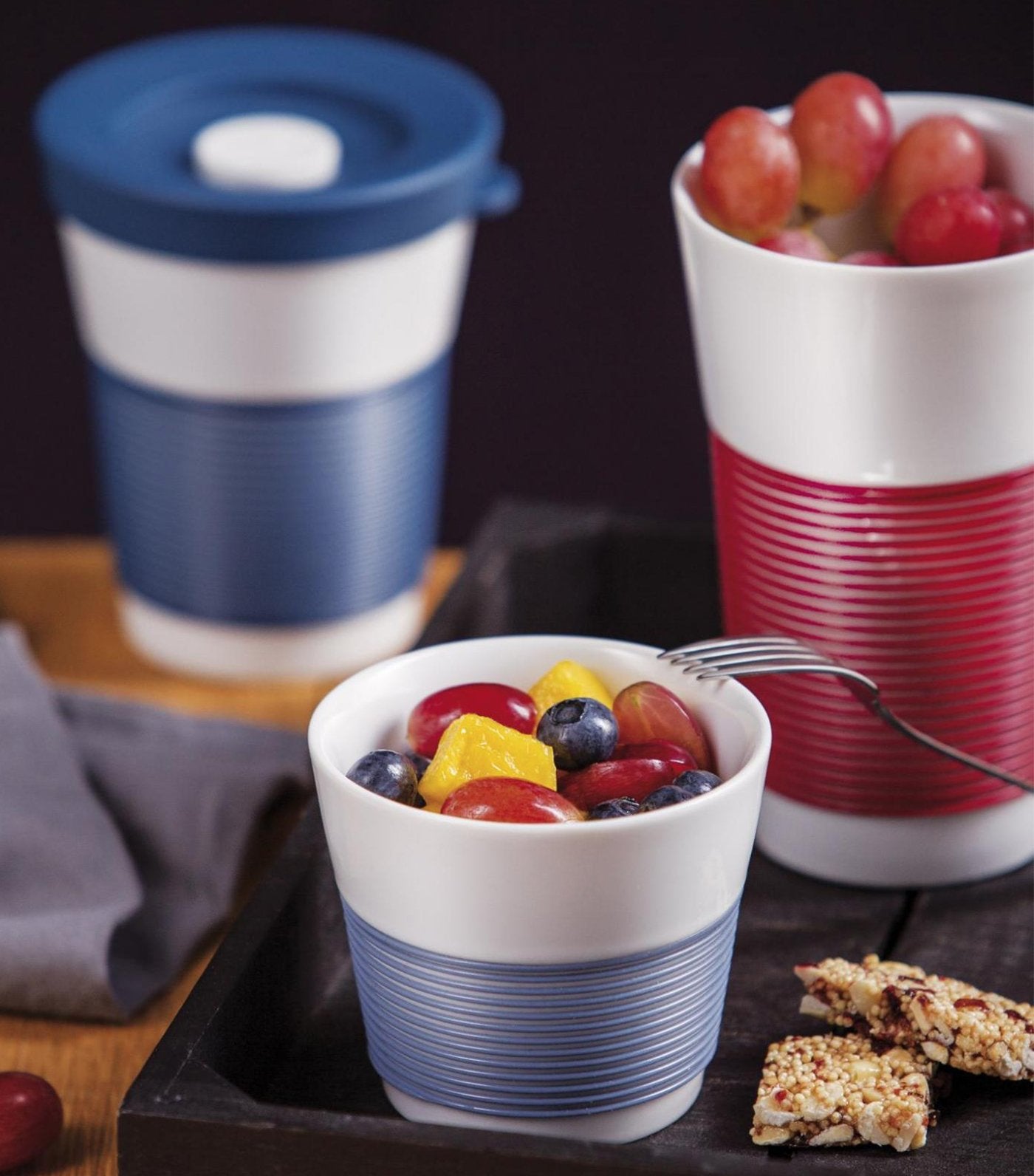 kahla cupit magic grip deep sea blue mug 0.35 liters