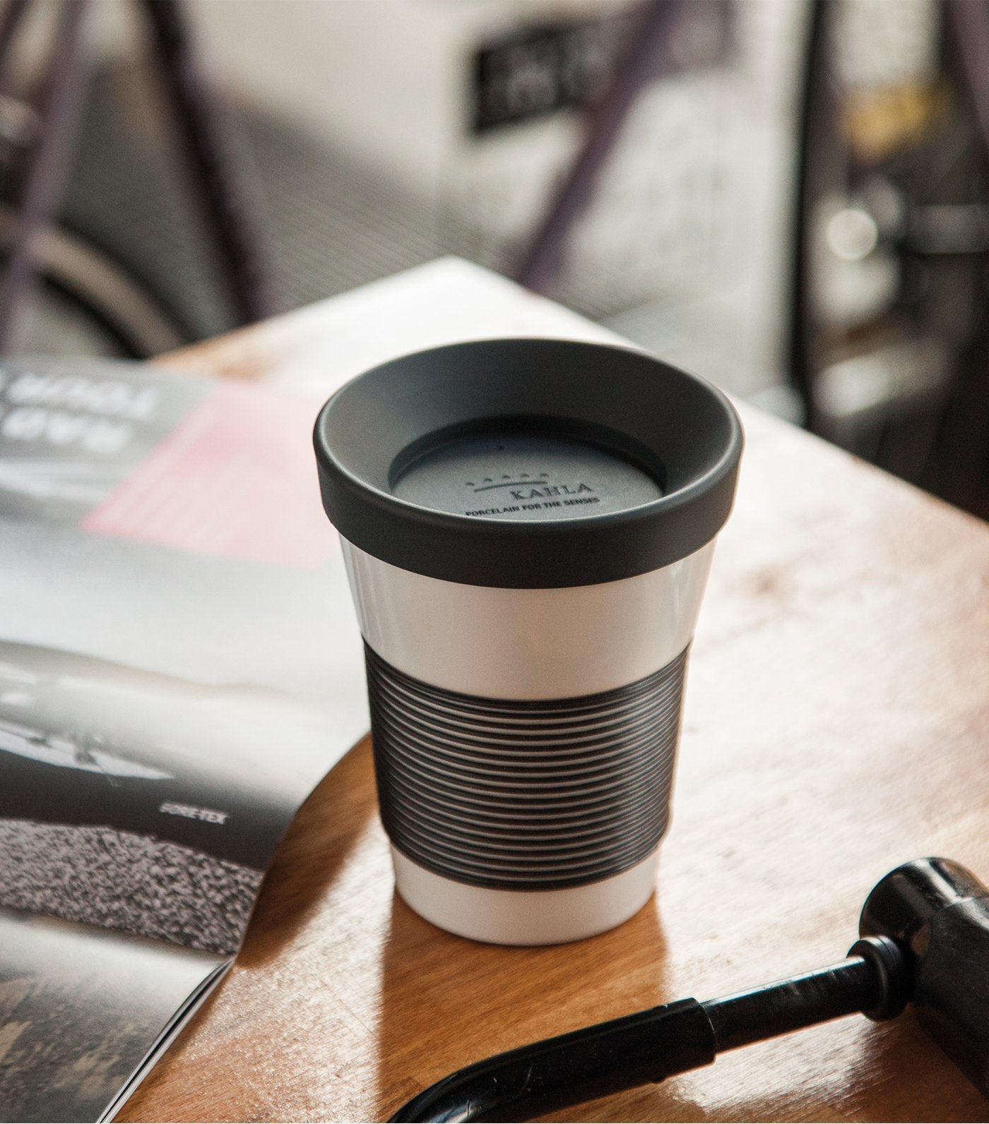 kahla cupit magic grip anthracite mug 0.35 liters