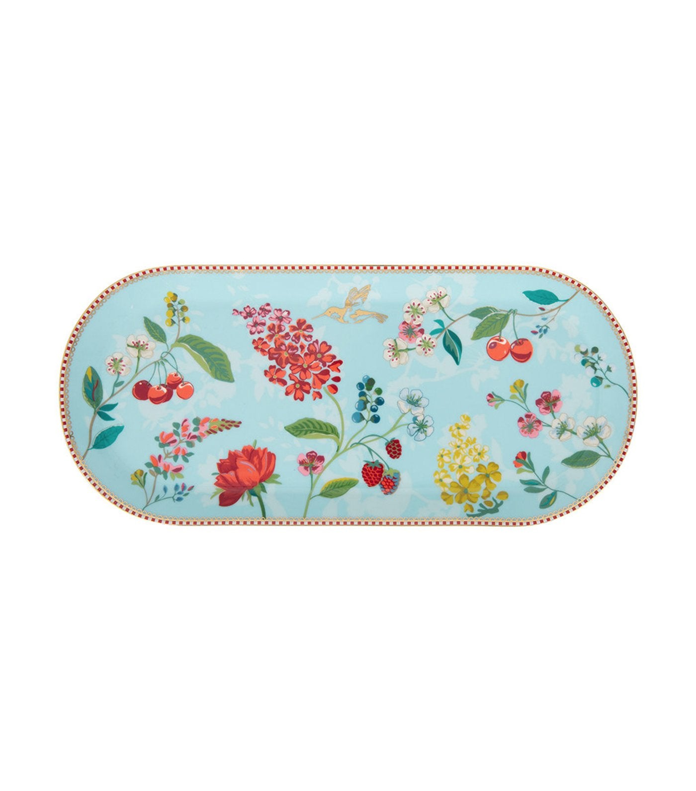 pip studio hummingbirds blue cake tray