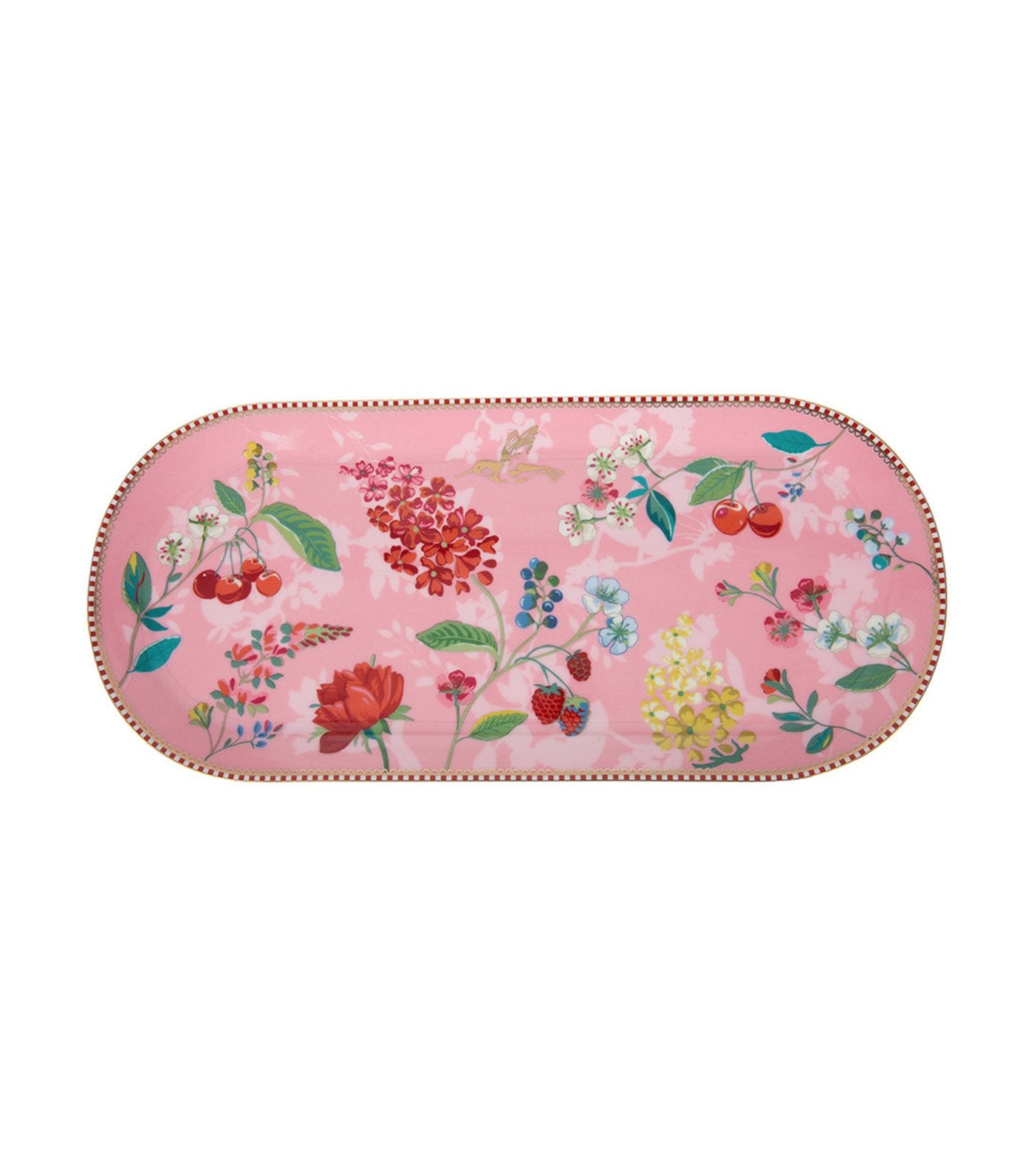 pip studio hummingbirds pink cake tray