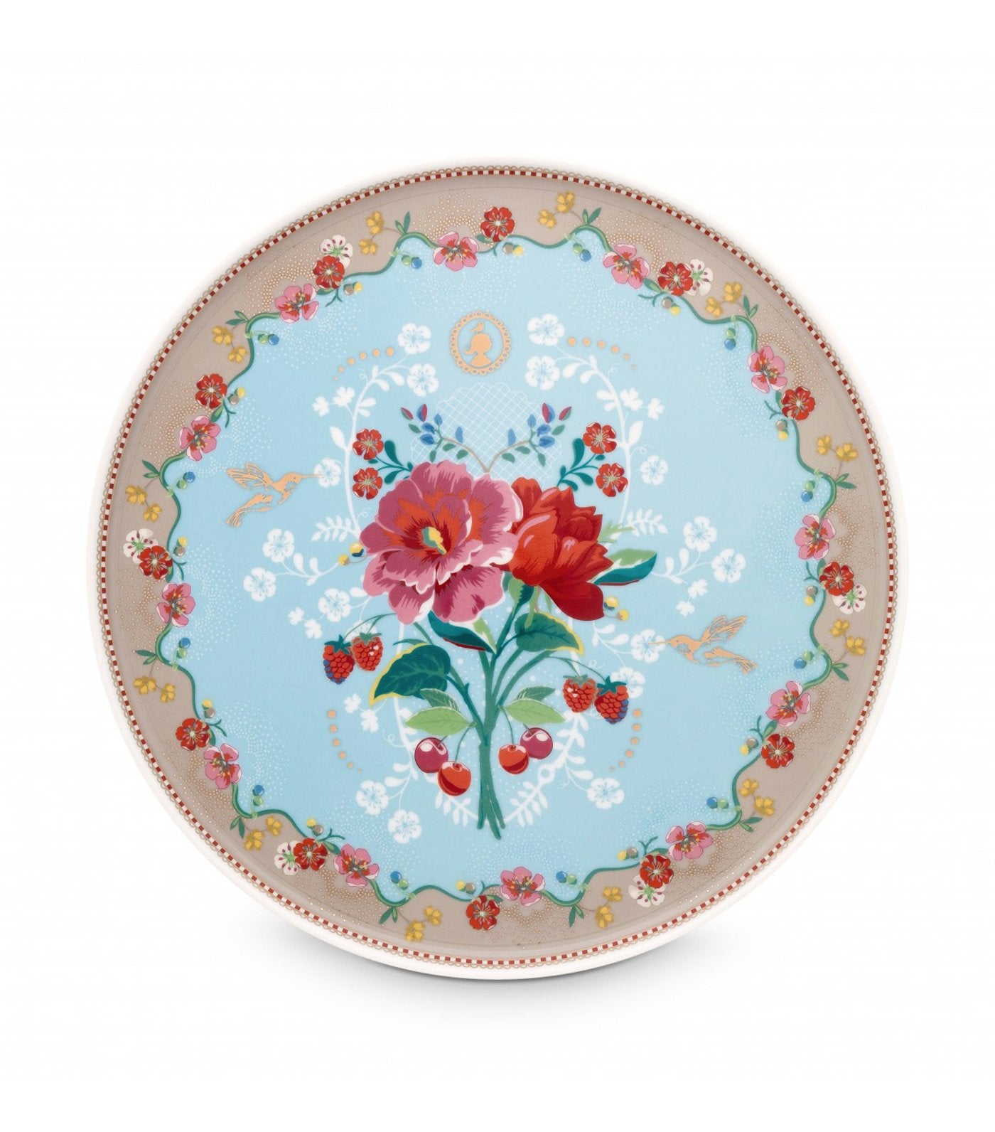 pip studio rose blue cake tray- 30.5 CM