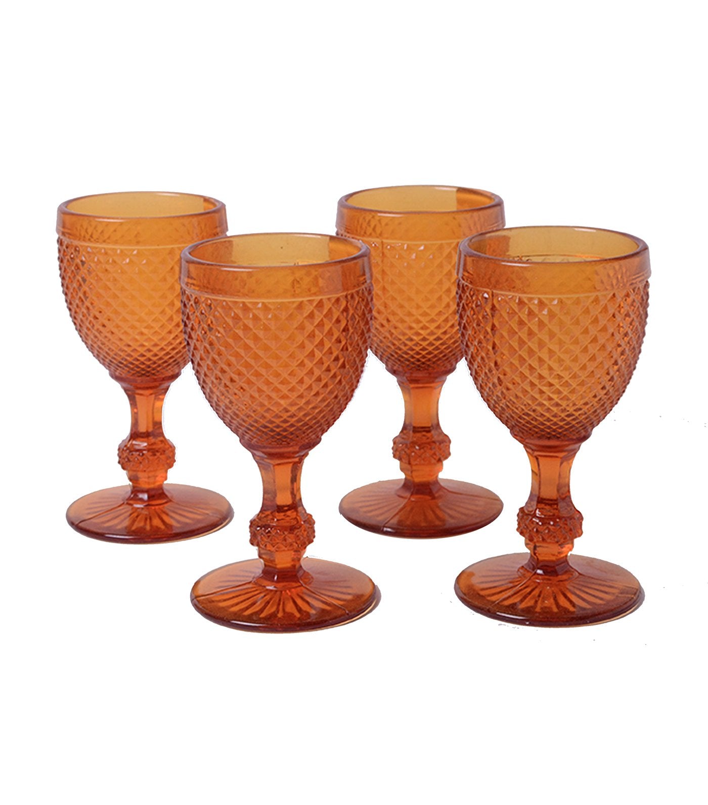 vista alegre bicos ambar set with 4 cordials