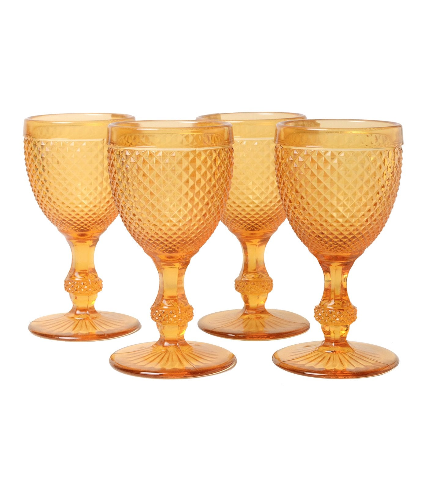 vista alegre bicos ambar set with 4 water goblets