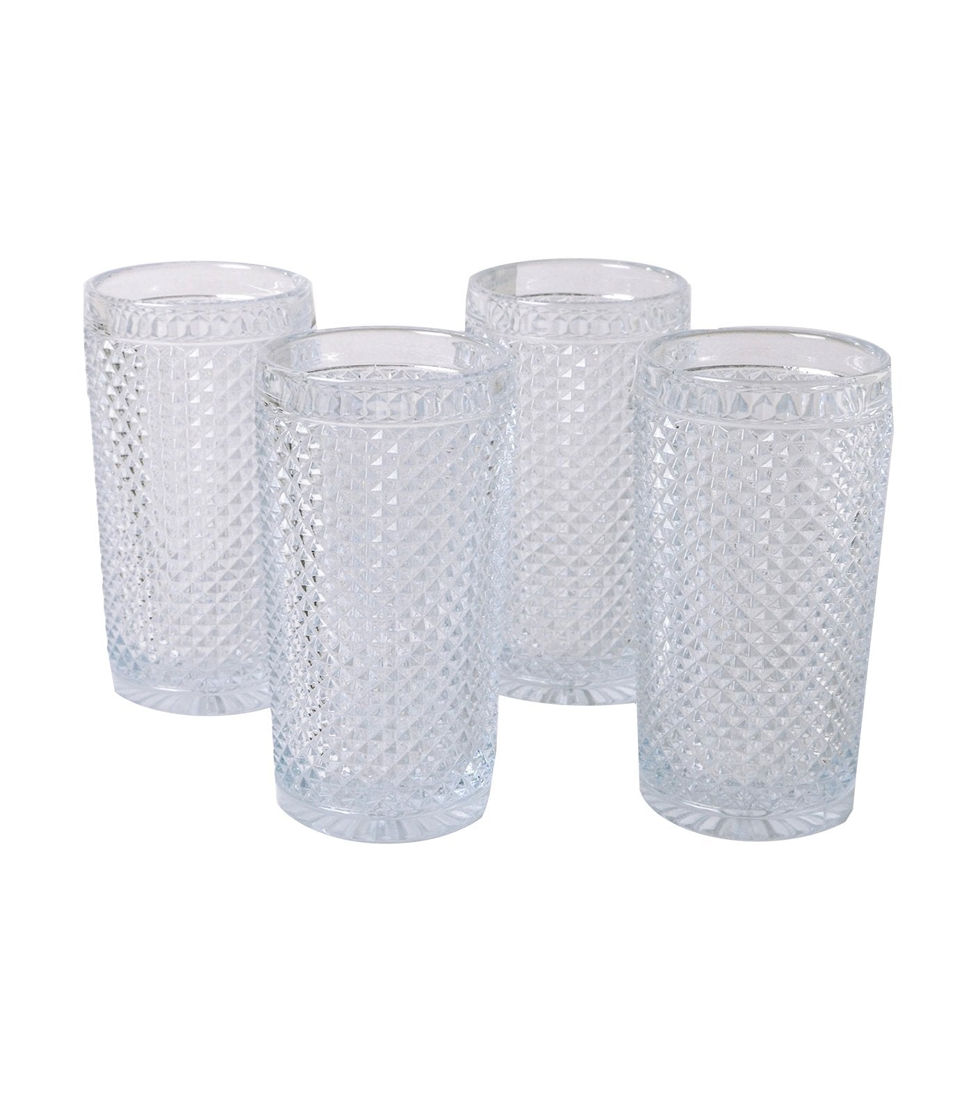 vista alegre bicos incolor set with 4 highballs
