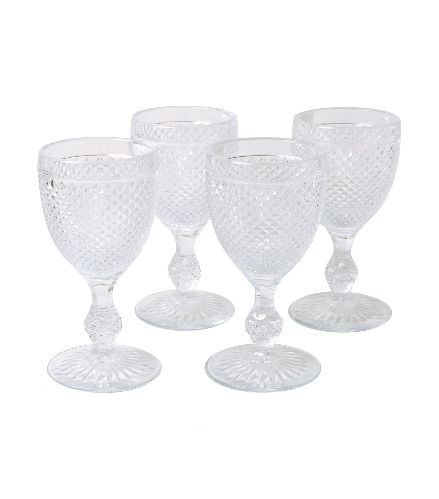 vista alegre bicos incolor set with 4 water goblets
