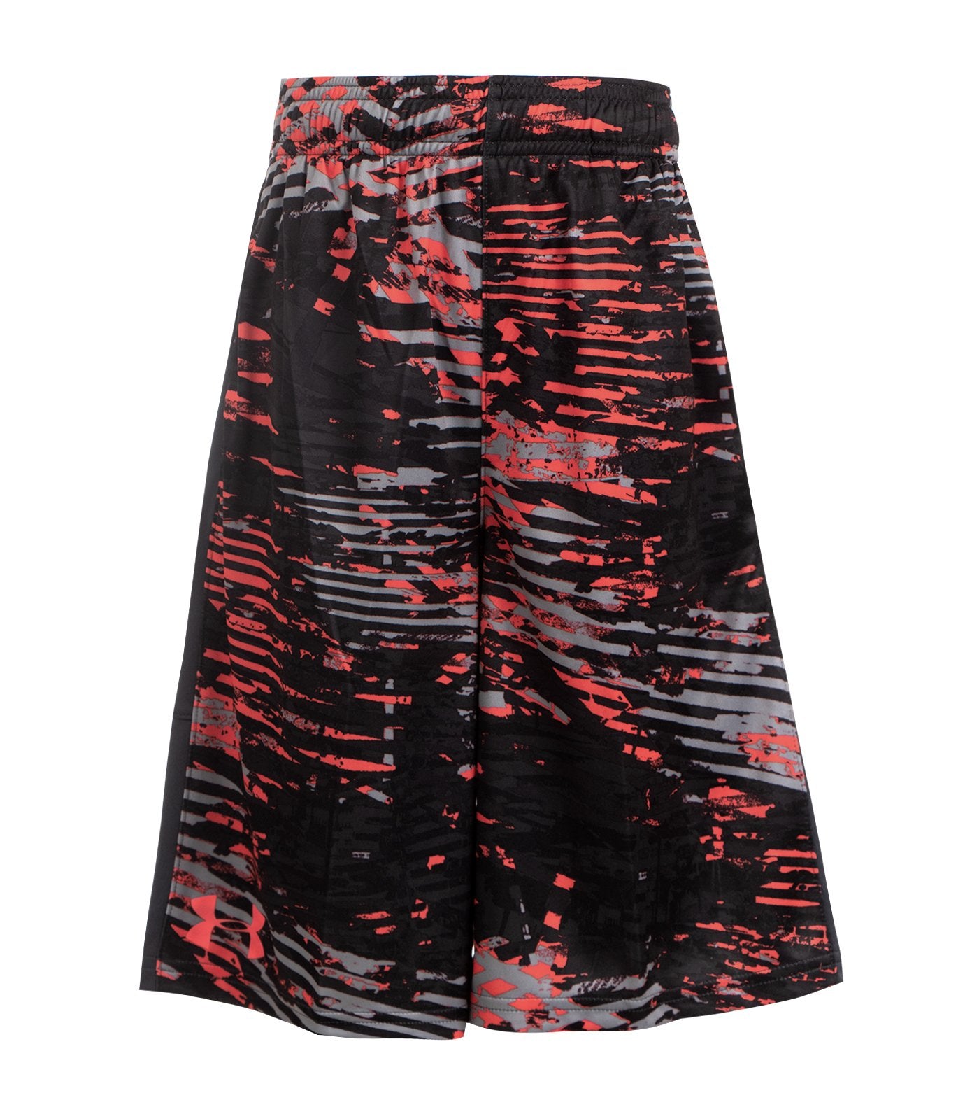 under armour orange boys printed stunt shorts