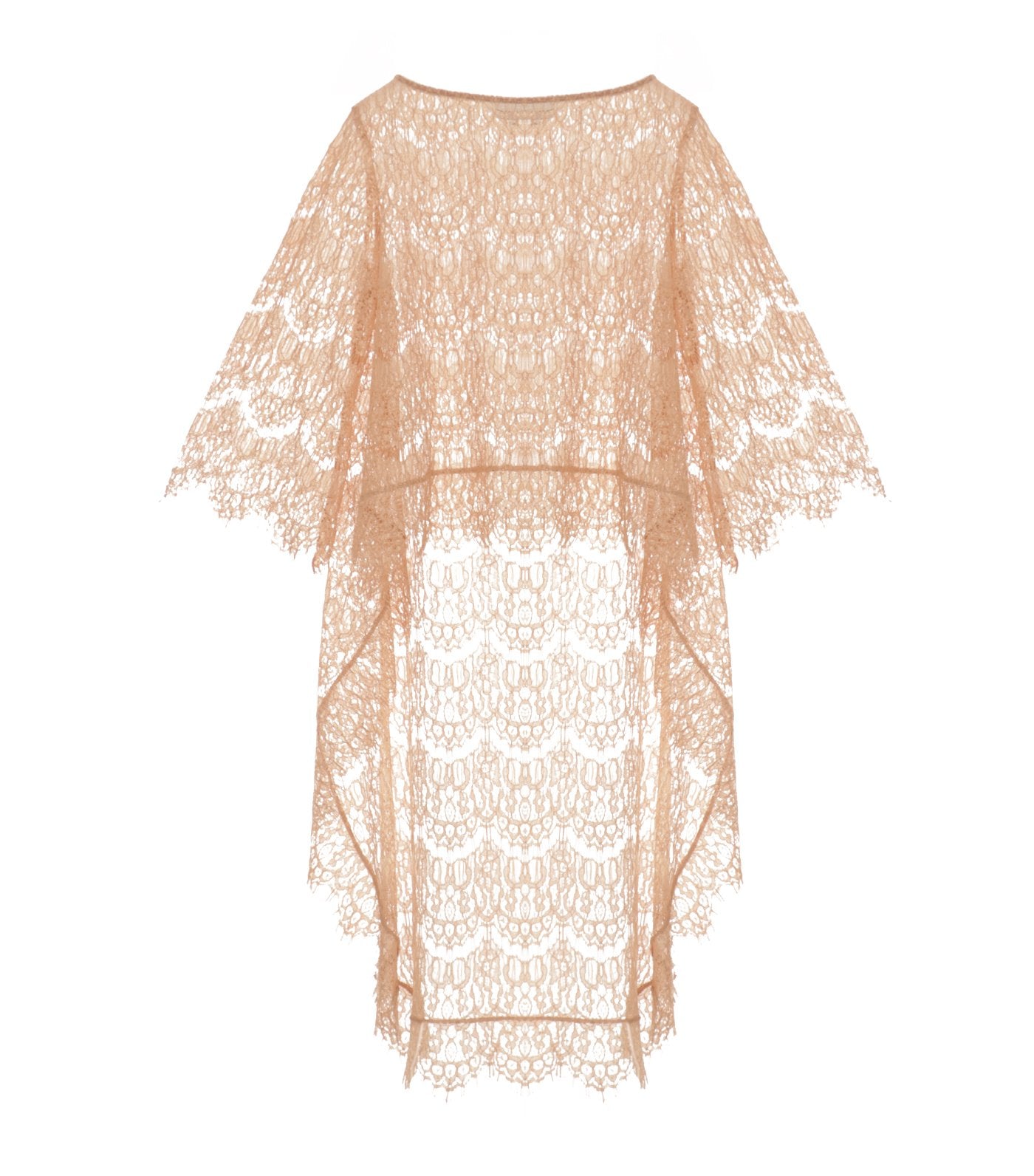 criselda celine longback lace top gold