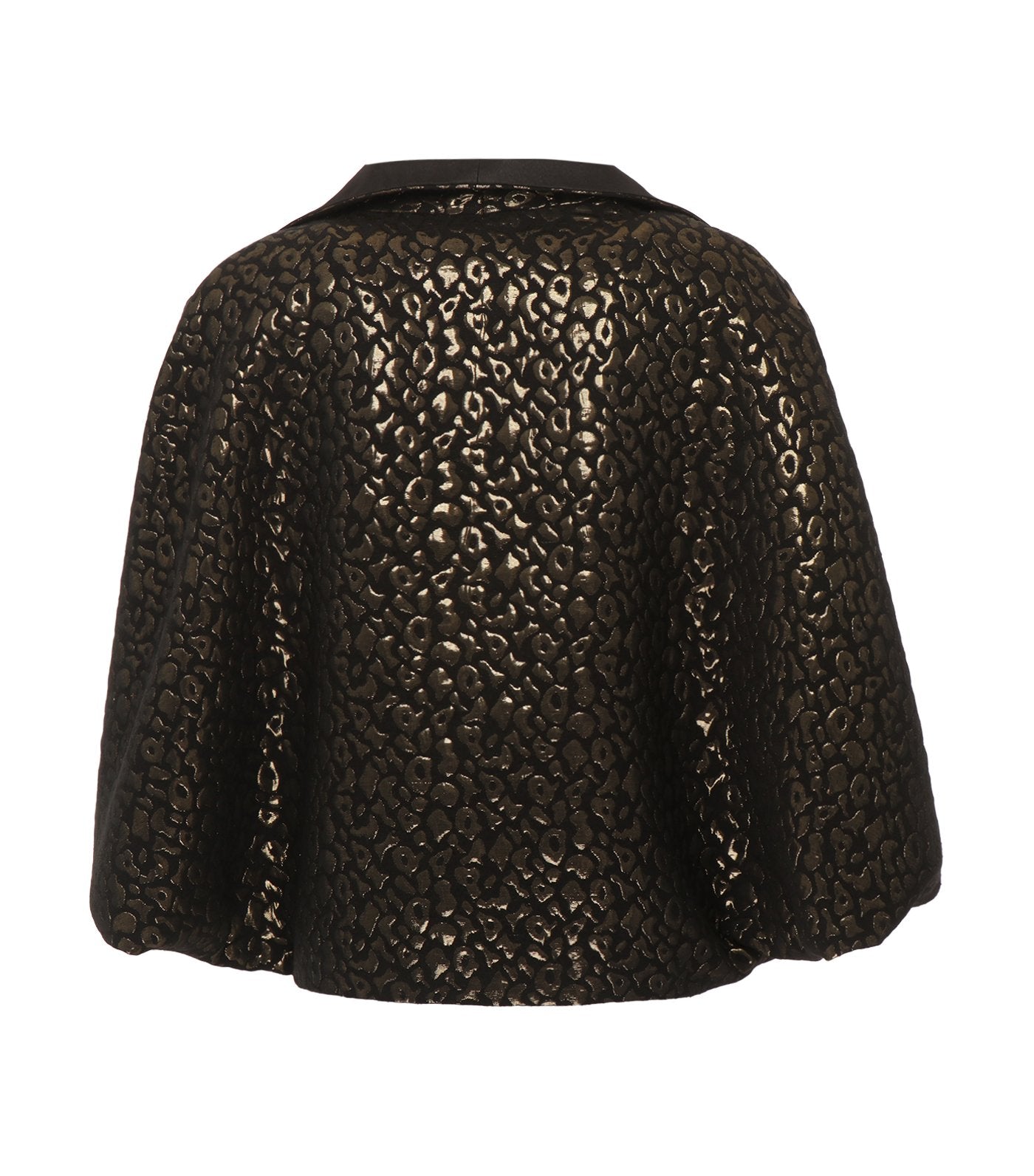 criselda korina collared brocade jacket gold