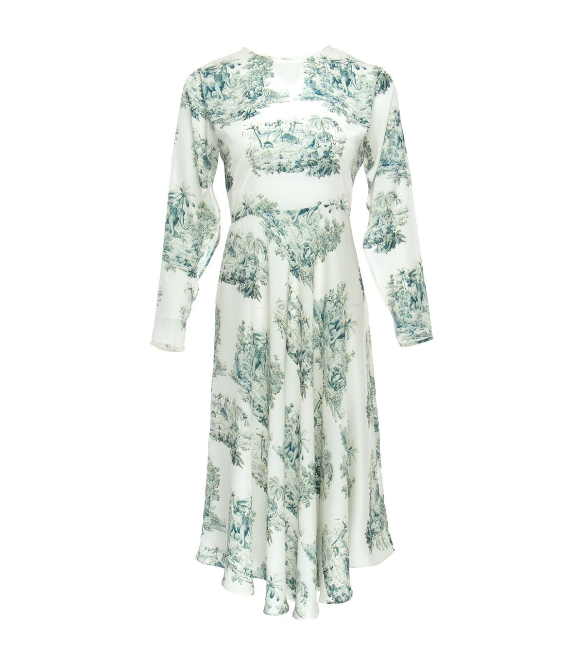 ricardo preto women petunia long sleeve dress green