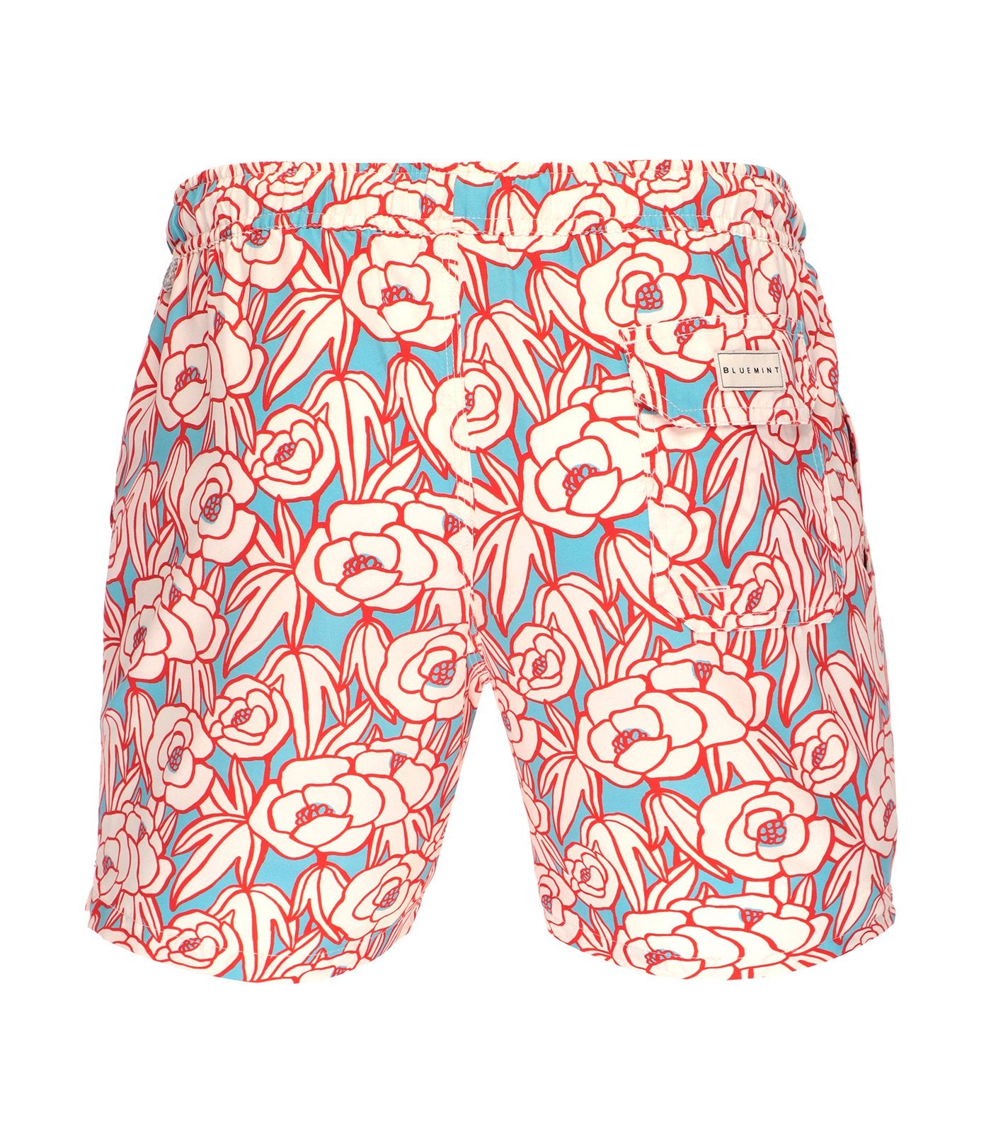 bluemint arthus swim shorts blue paradise print