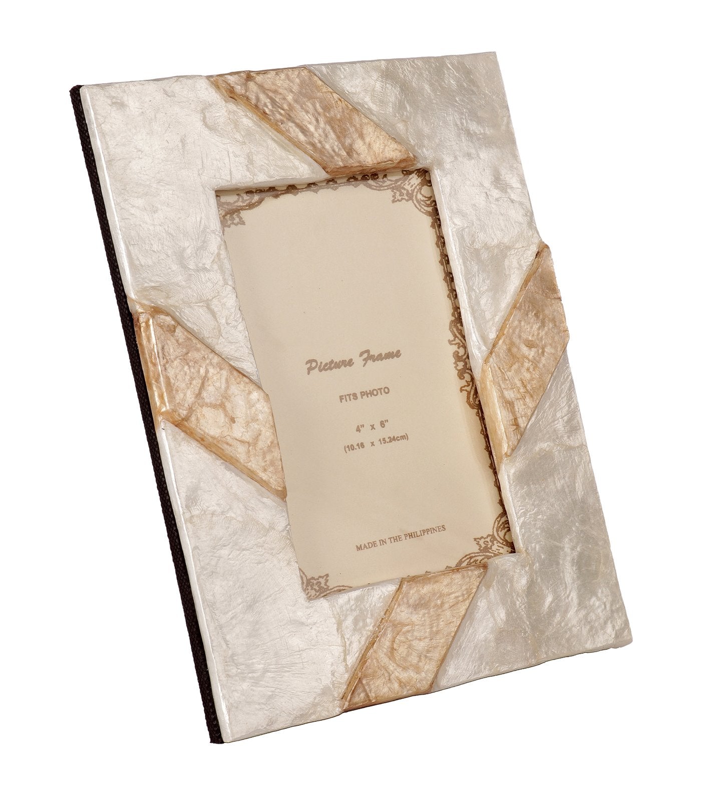 rustan's filipiniana our very own 8 x 10 capiz picture frame with brown accent