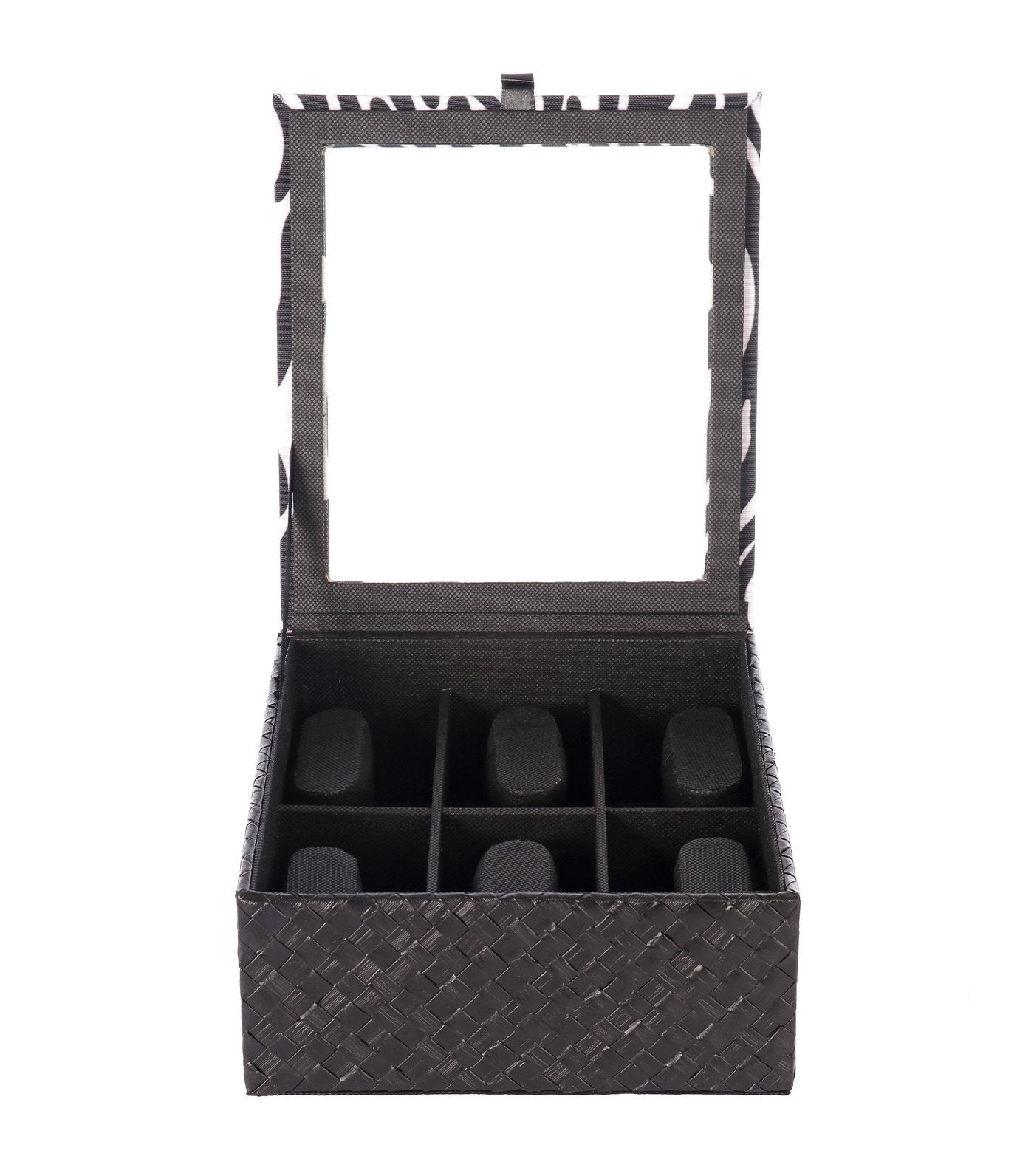 rustan's filipiniana our very own black banig watchbox with six compartments