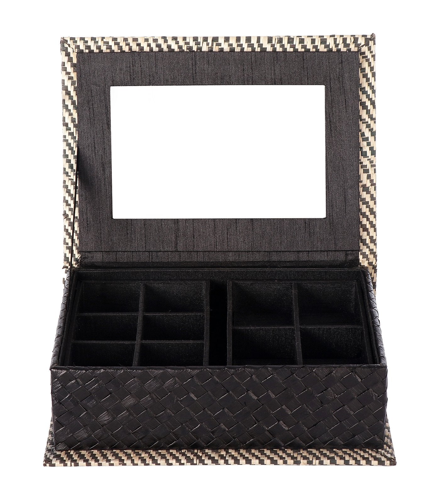 rustan's filipiniana our very own big diagonal raffia black jewelry box