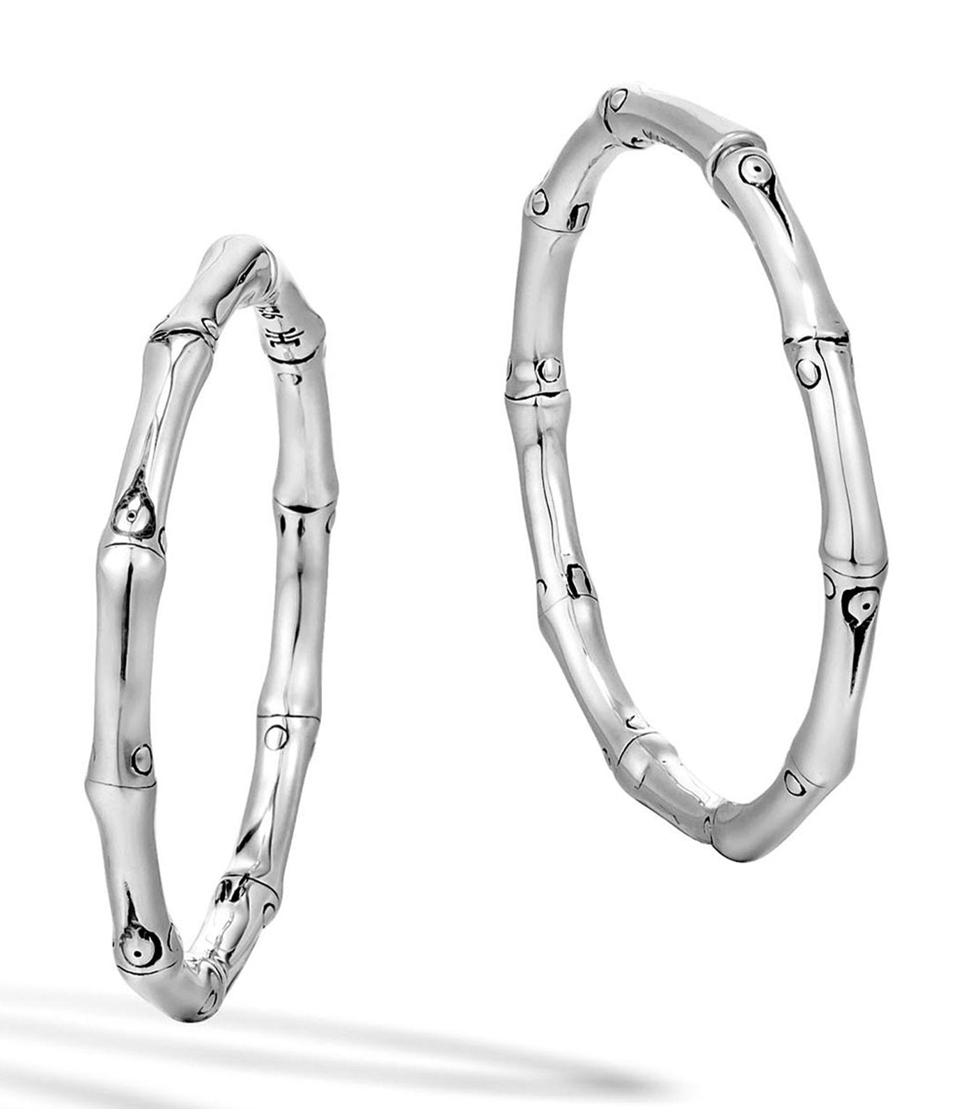 john hardy bamboo silver medium hoop earrings