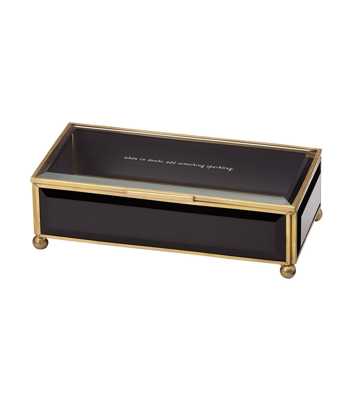 kate spade new york out of the box black jewelry box