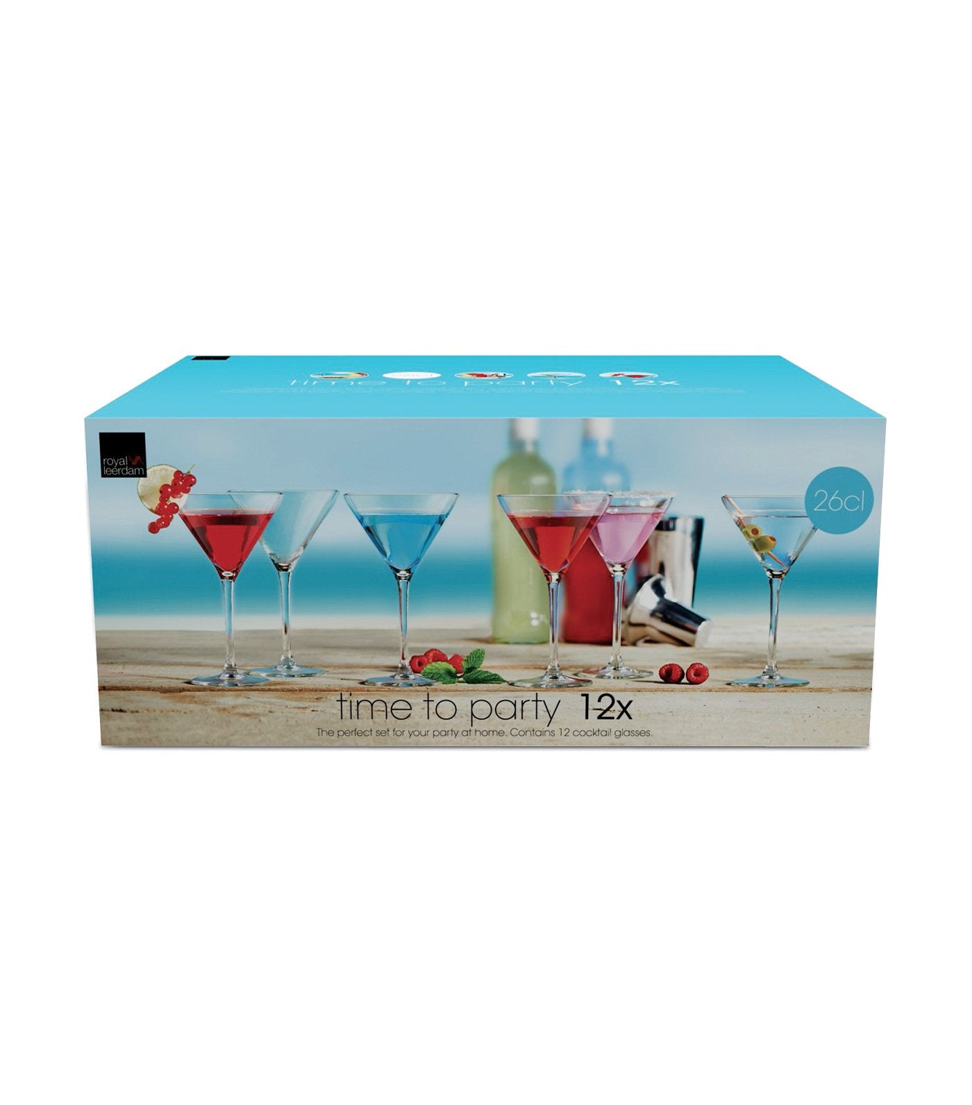 royal leerdam time to party 12-piece cocktail set