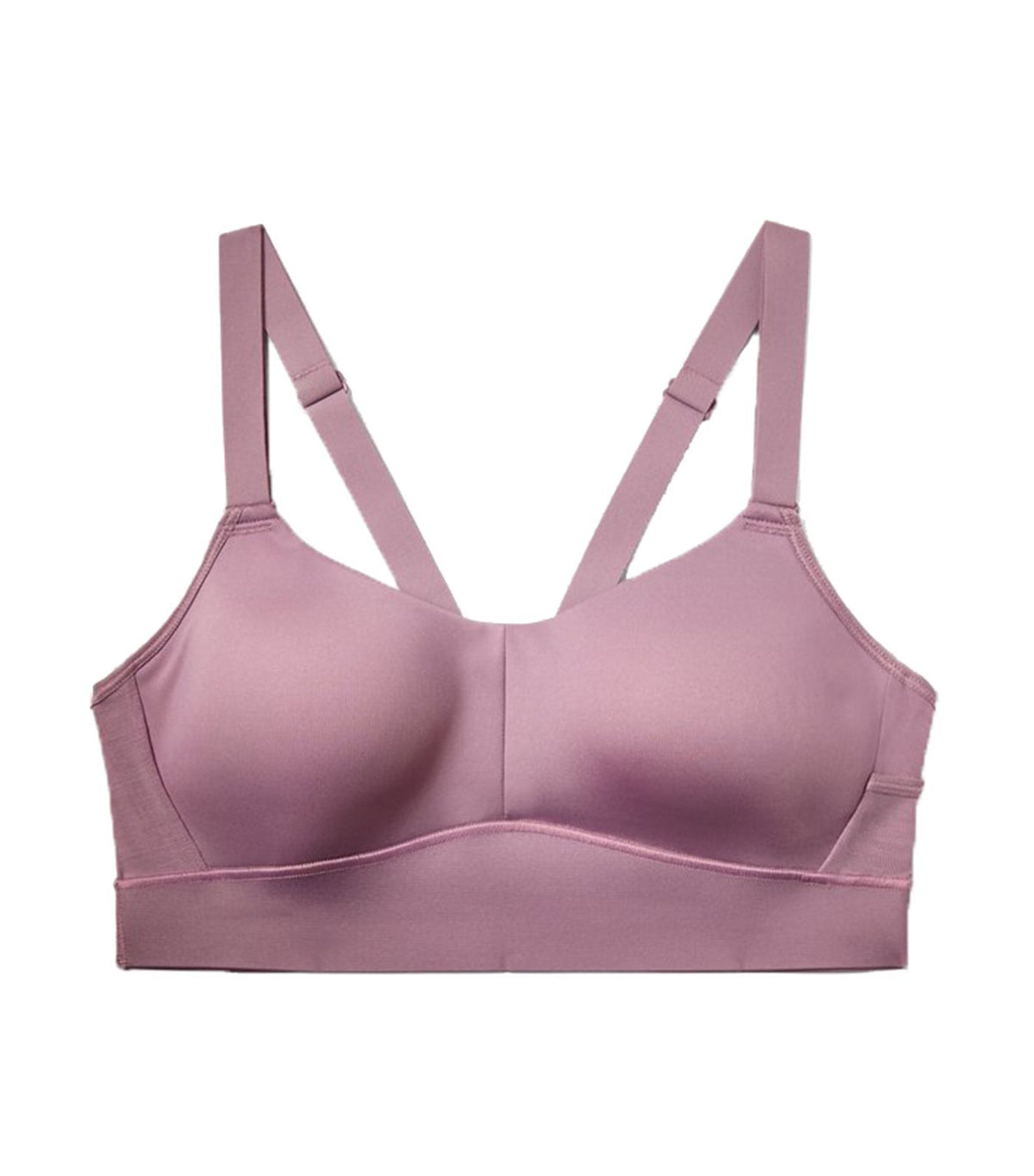 under armour ua breathelux mid sports bra purple