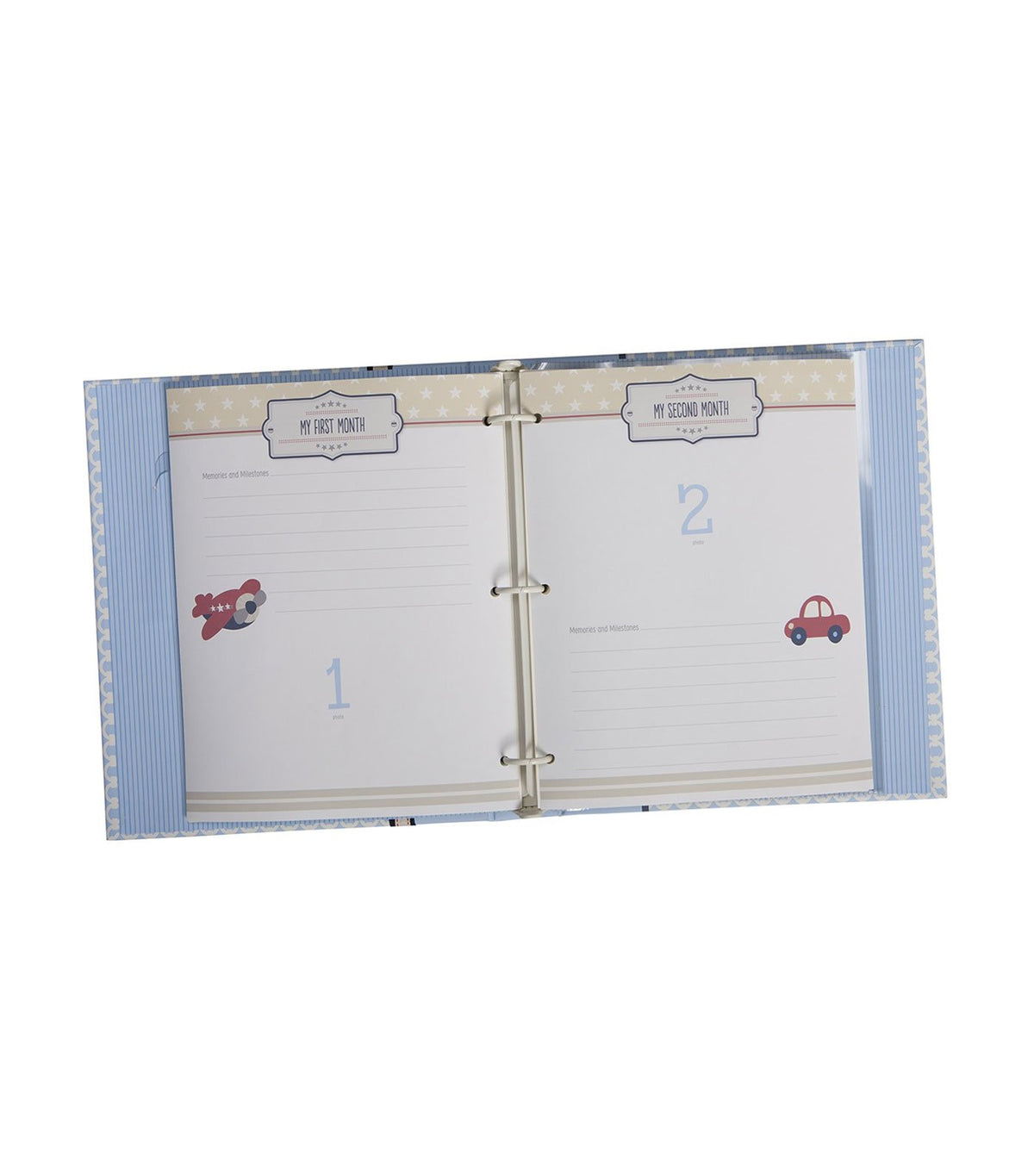 c.r. gibson loose leaf memory book - all boy