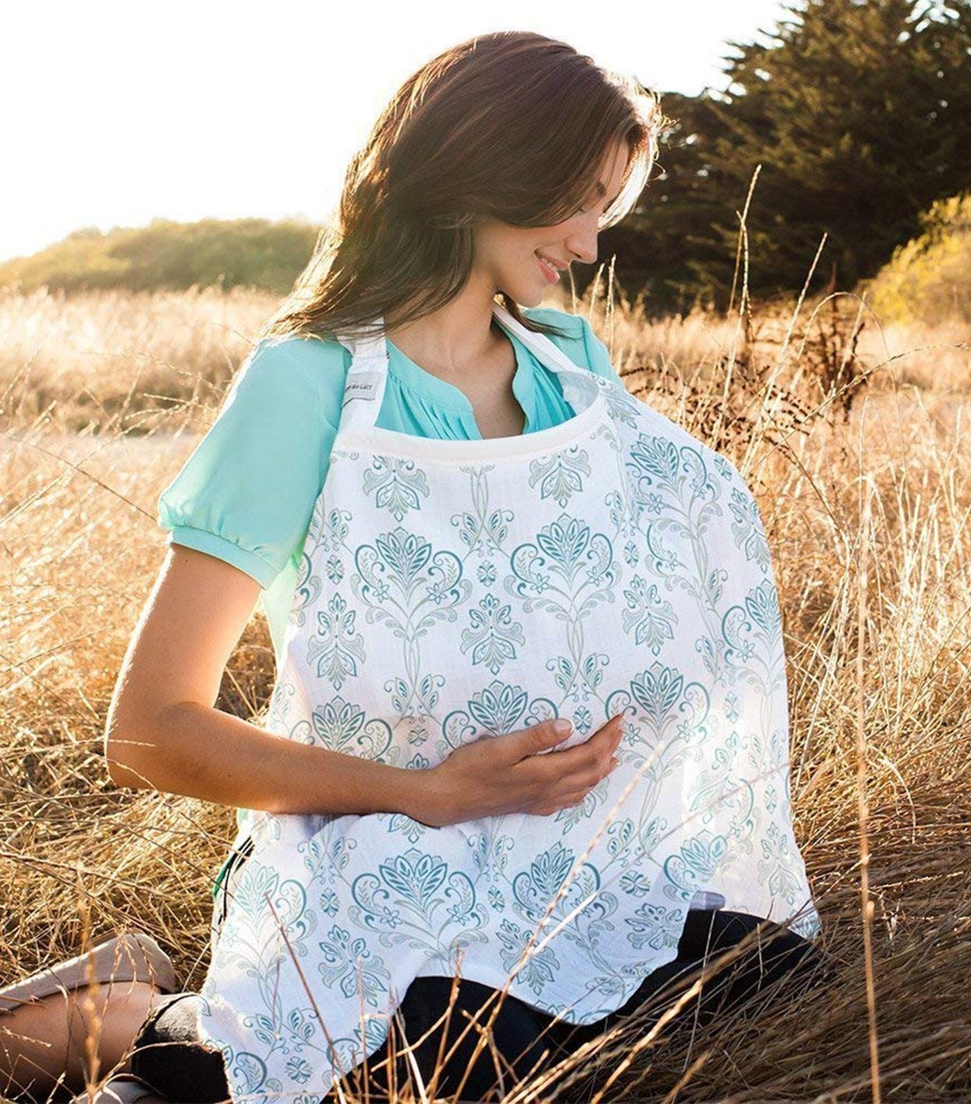 bebe au lait muslin nursing cover isla