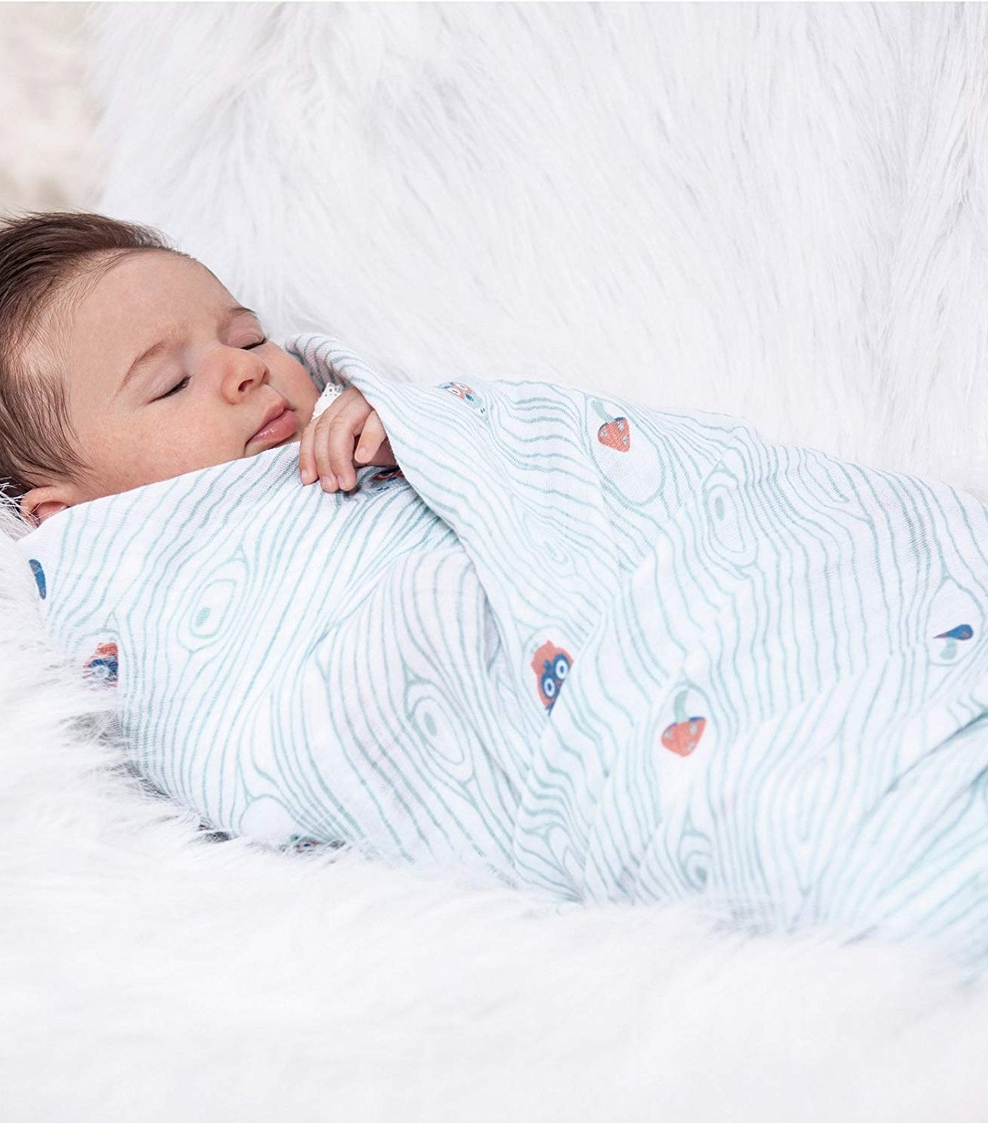 bebe au lait swaddle blankets set of 2 little owl and tinsley