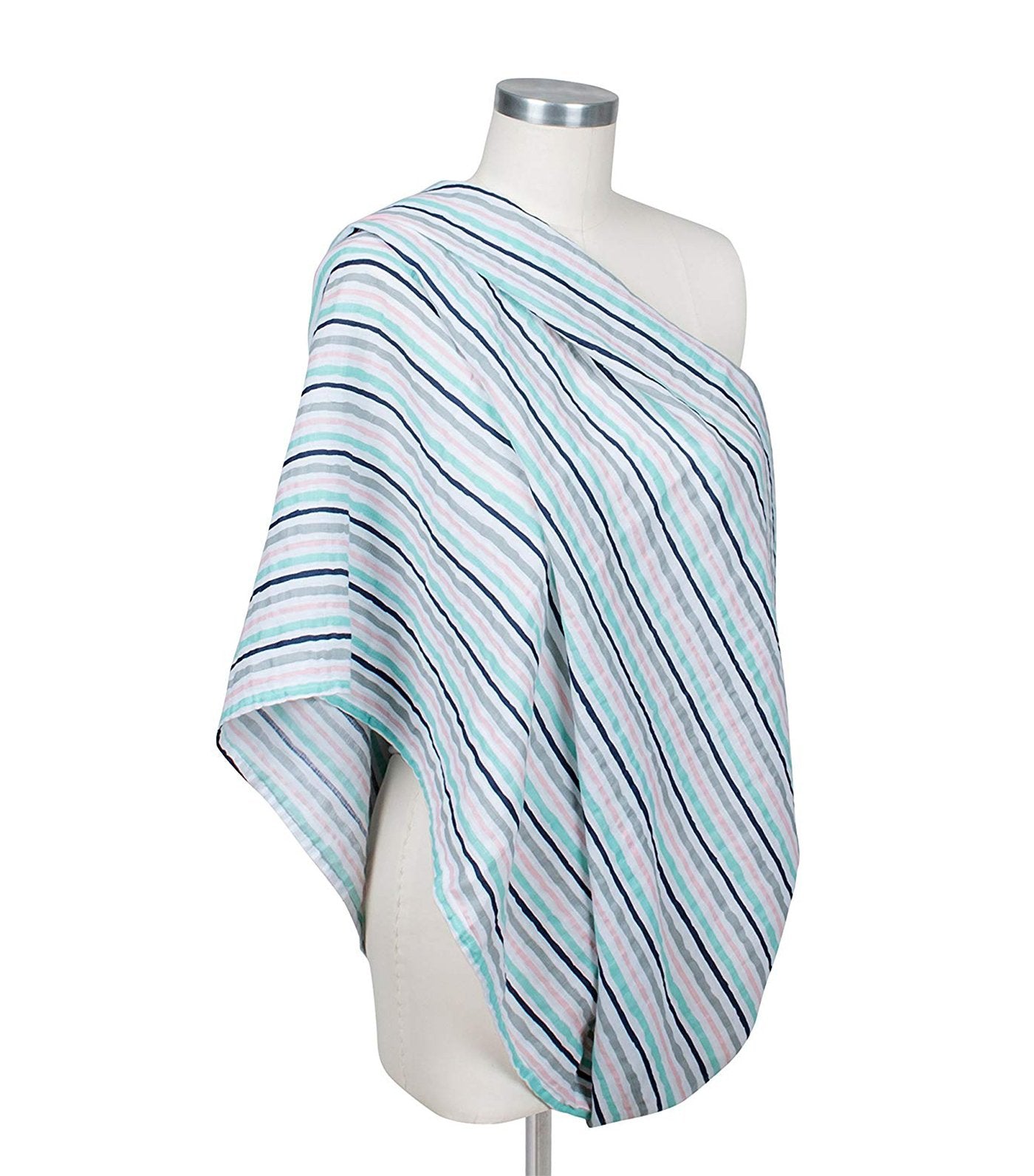 bebe au lait muslin nursing scarf candy stripes