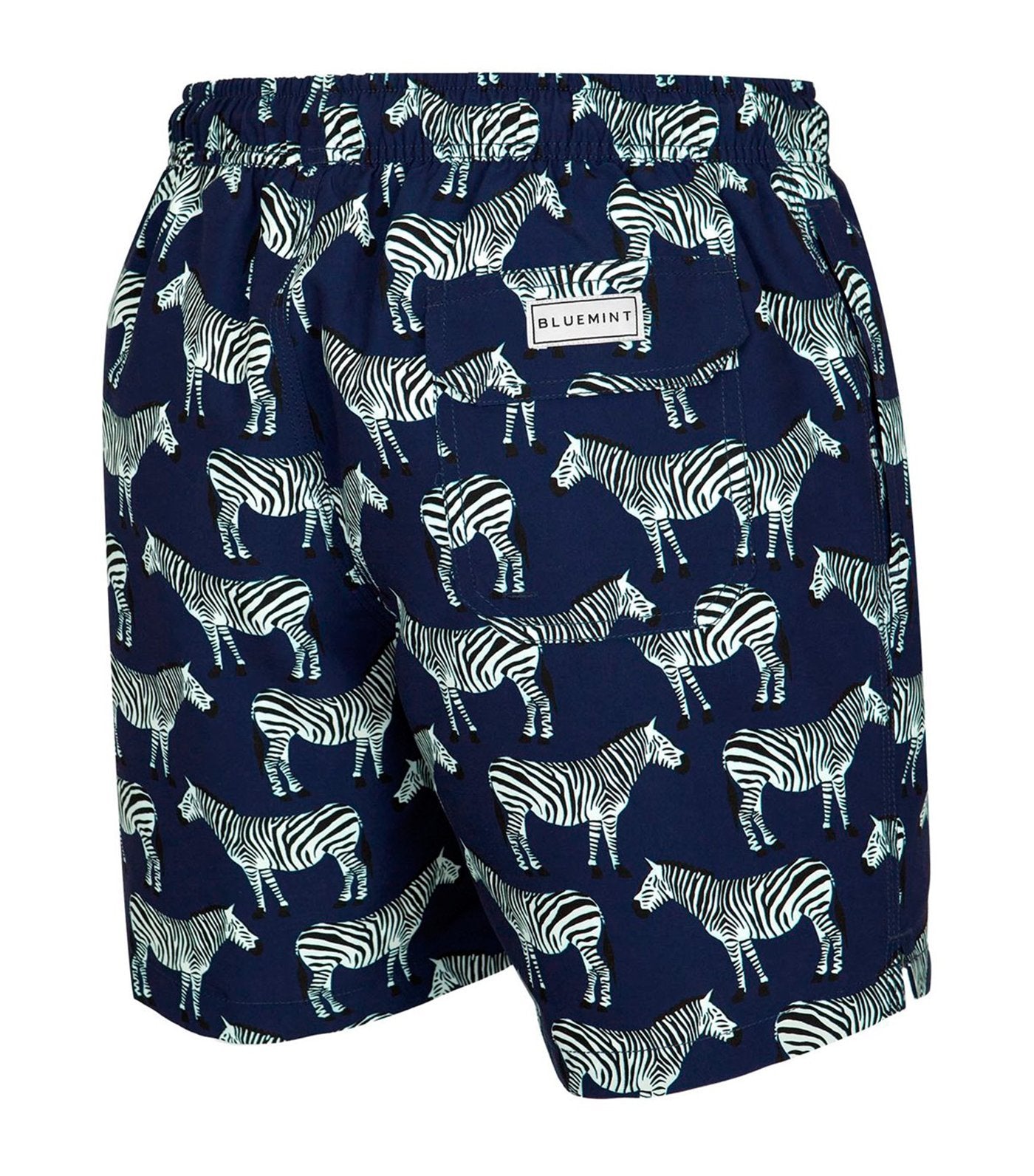 bluemint arthus navy zebra swim shorts