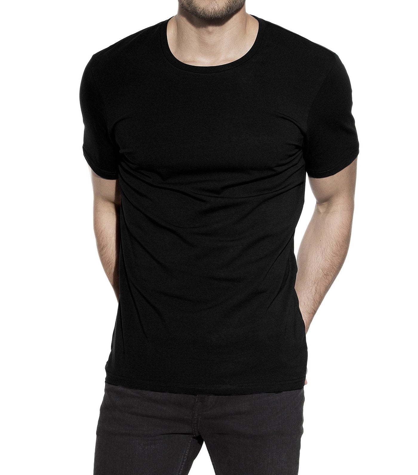 bread & boxers black crew-neck t-shirt