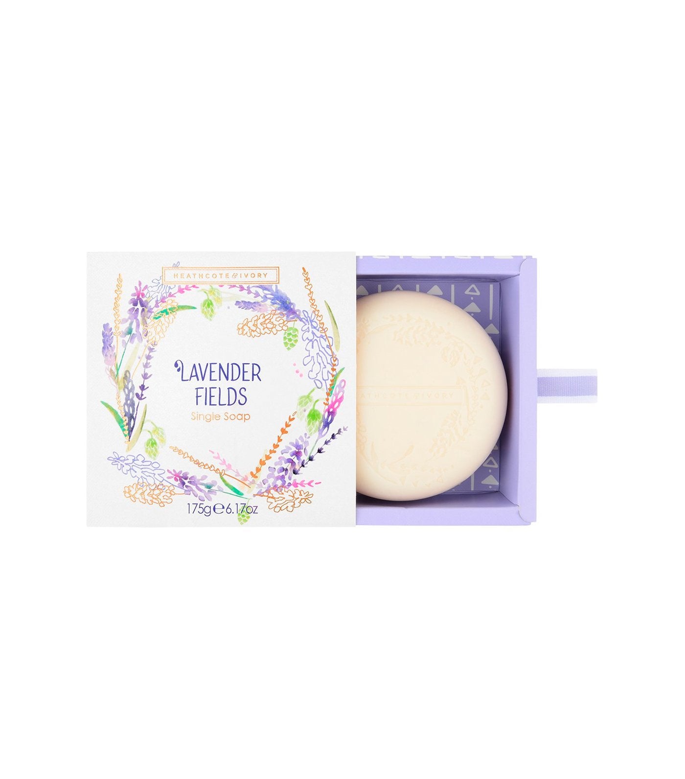 heathcote & ivory lavender fields gift soap