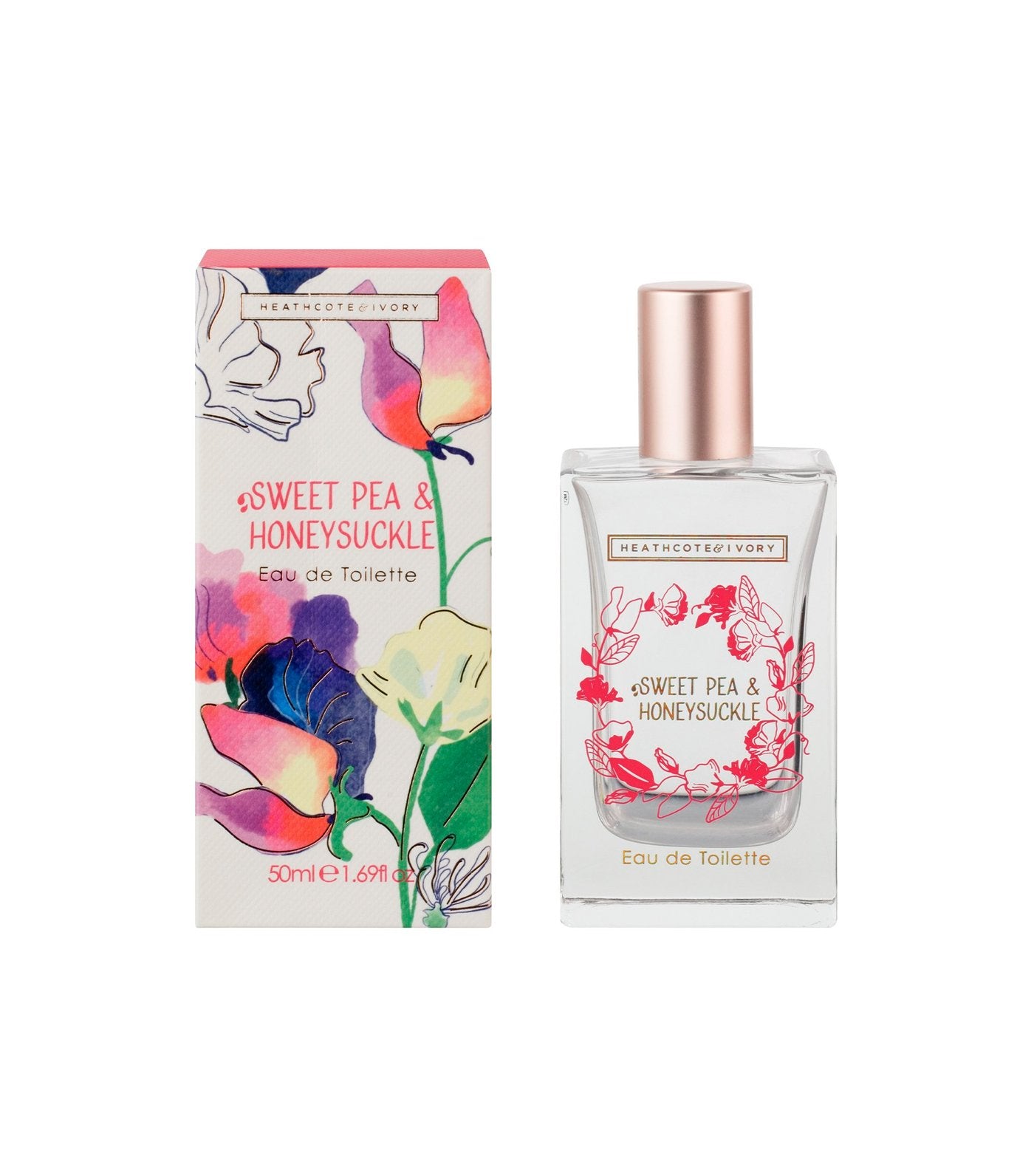 heathcote & ivory sweet pea and honeysuckle eau de toilette