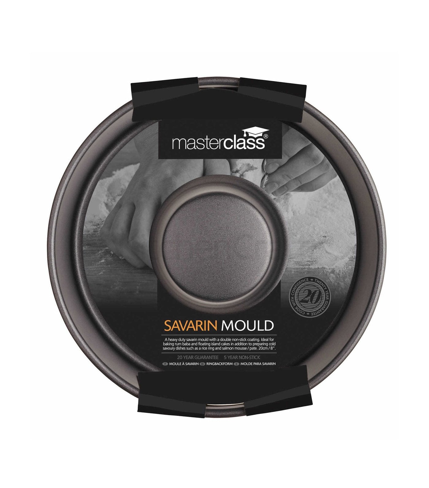 kitchencraft masterclass non-stick savarin cake pan