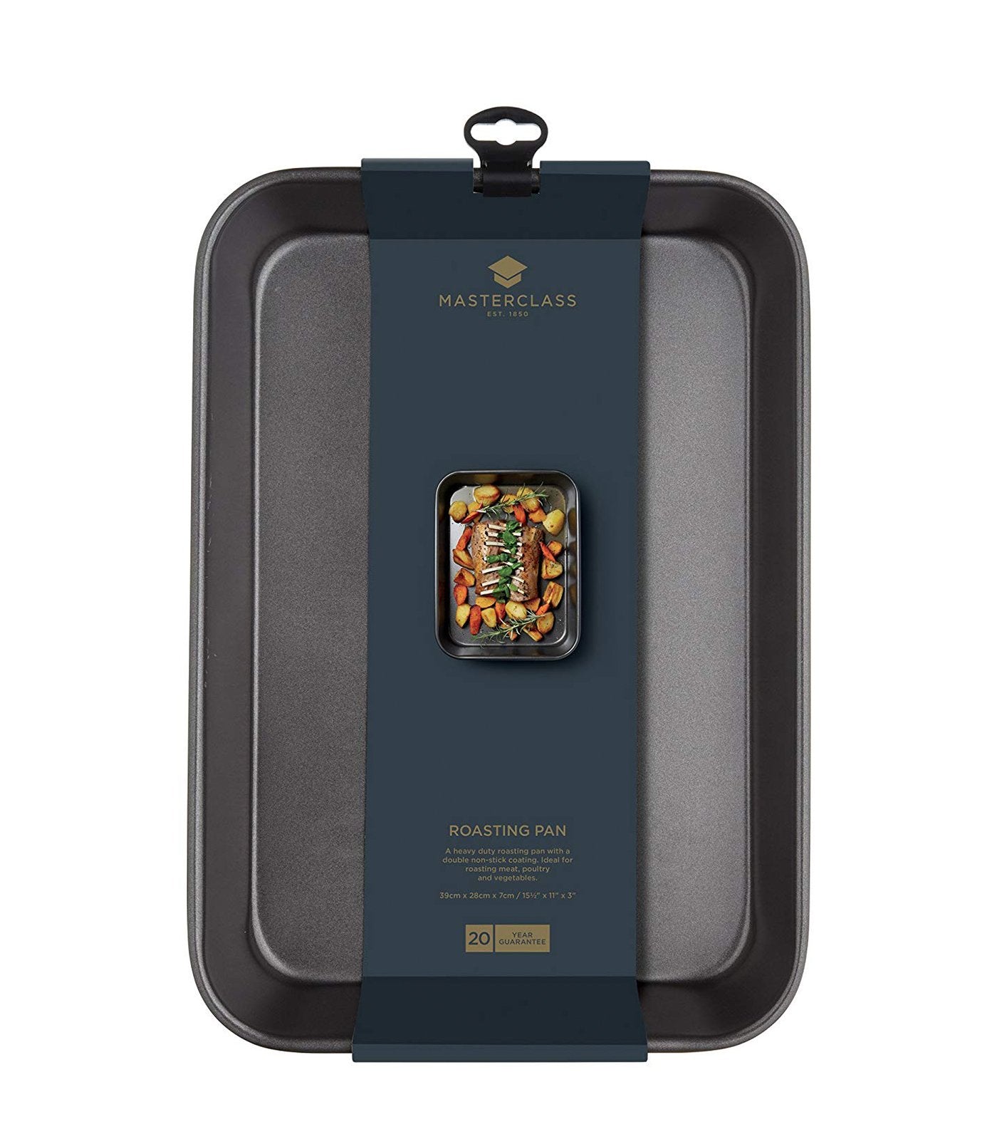 kitchencraft masterclass non-stick 39cm x 28cm roasting pan