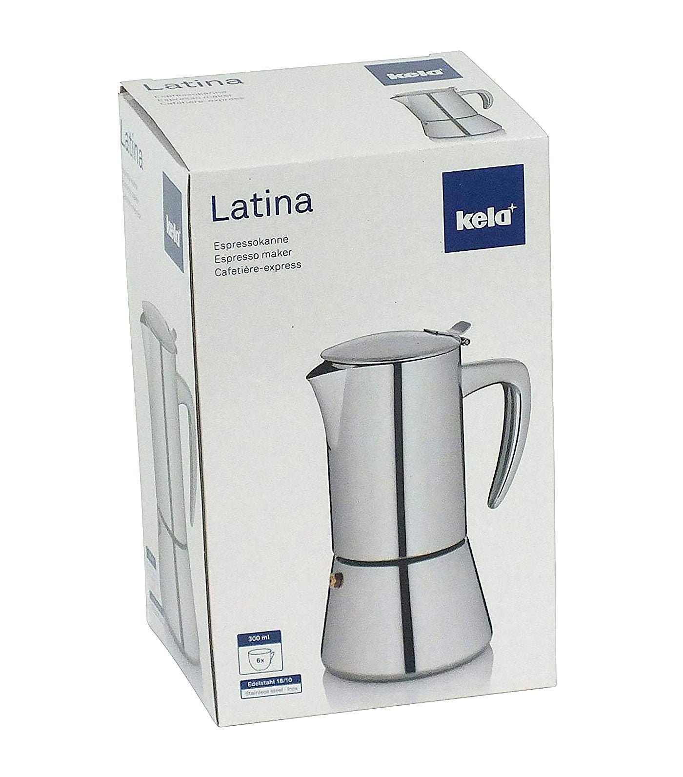 kela latina four-cup espresso maker