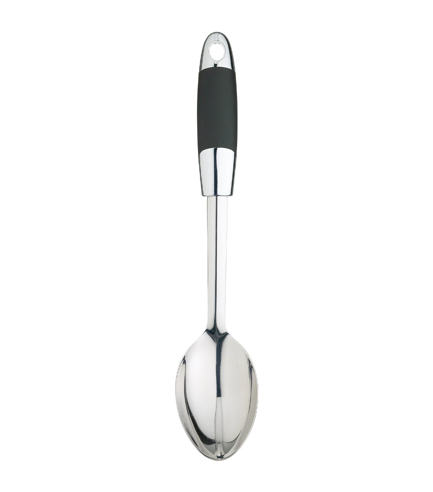 kitchencraft masterclass stainless steel soft grip cooking spoon