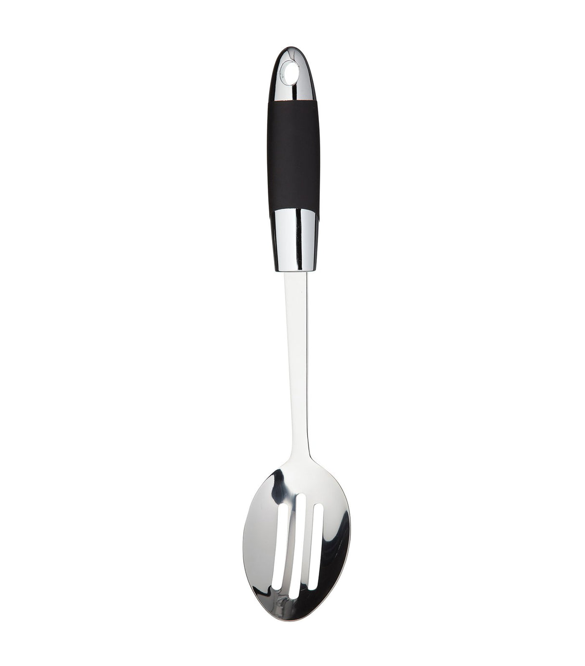 kitchencraft masterclass stainless steel soft grip slotted spoon