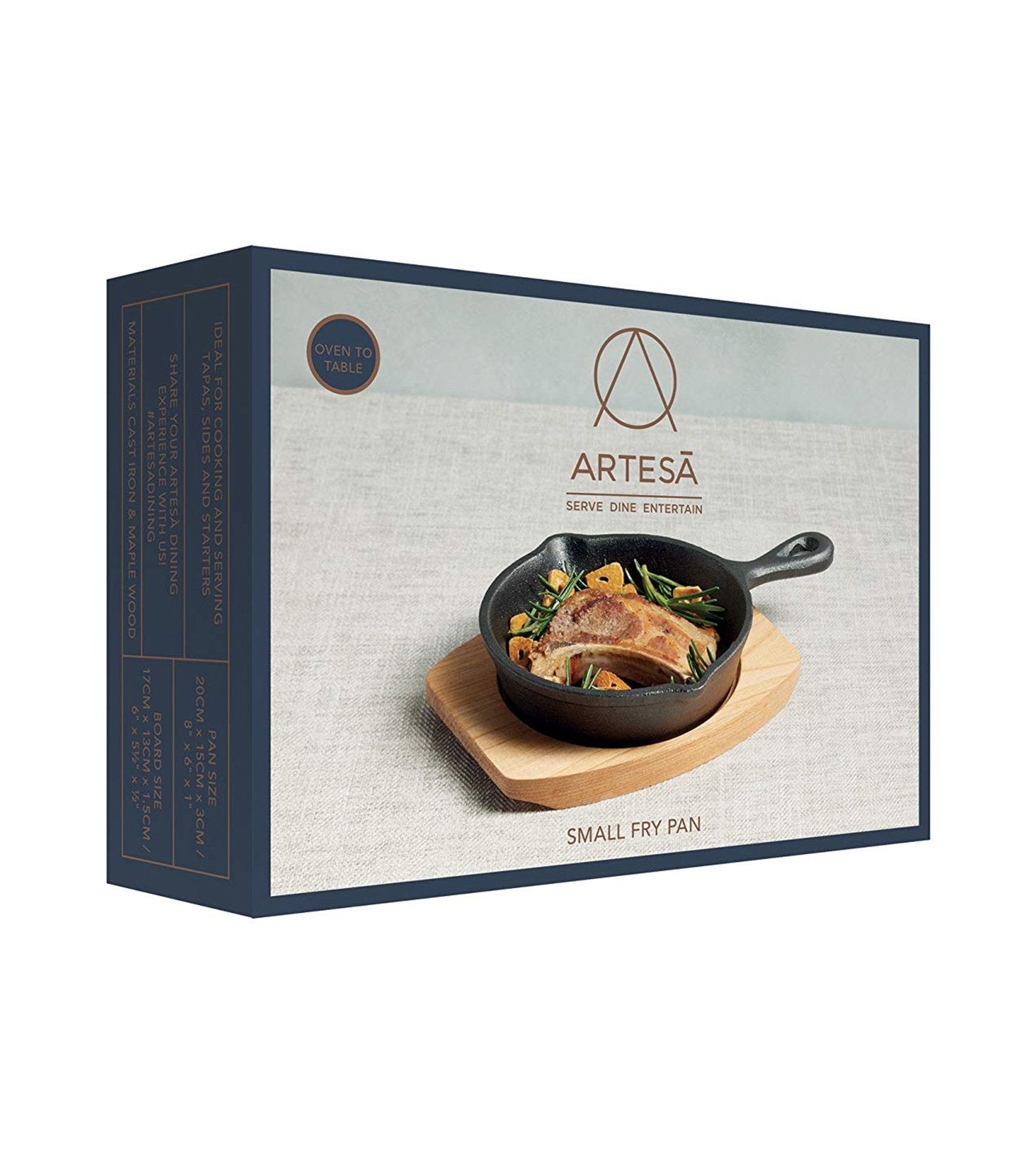 kitchencraft master class artesà 15cm mini cast iron frying pan