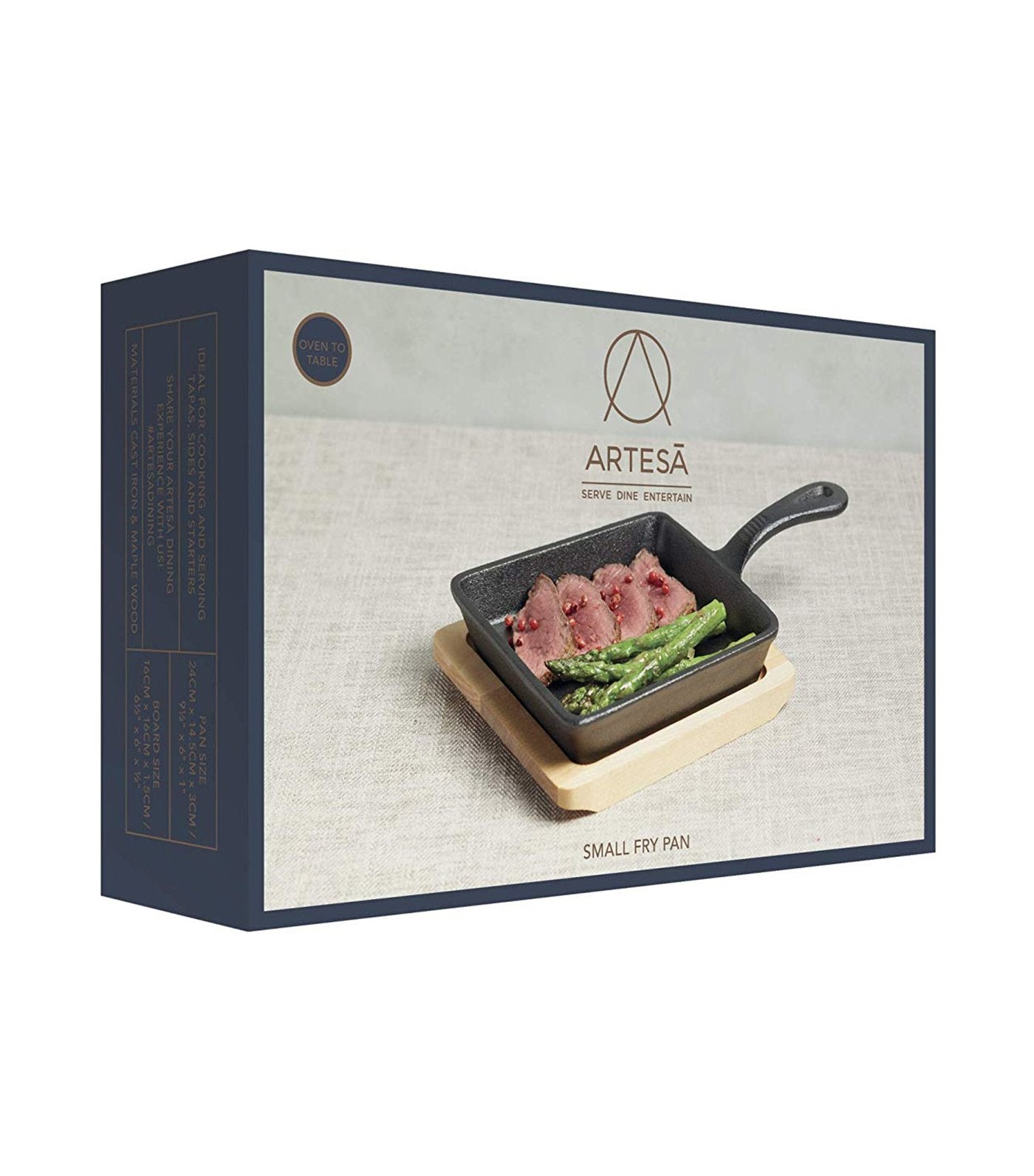 kitchen craft master class artesa 23cm mini cast iron frying pan