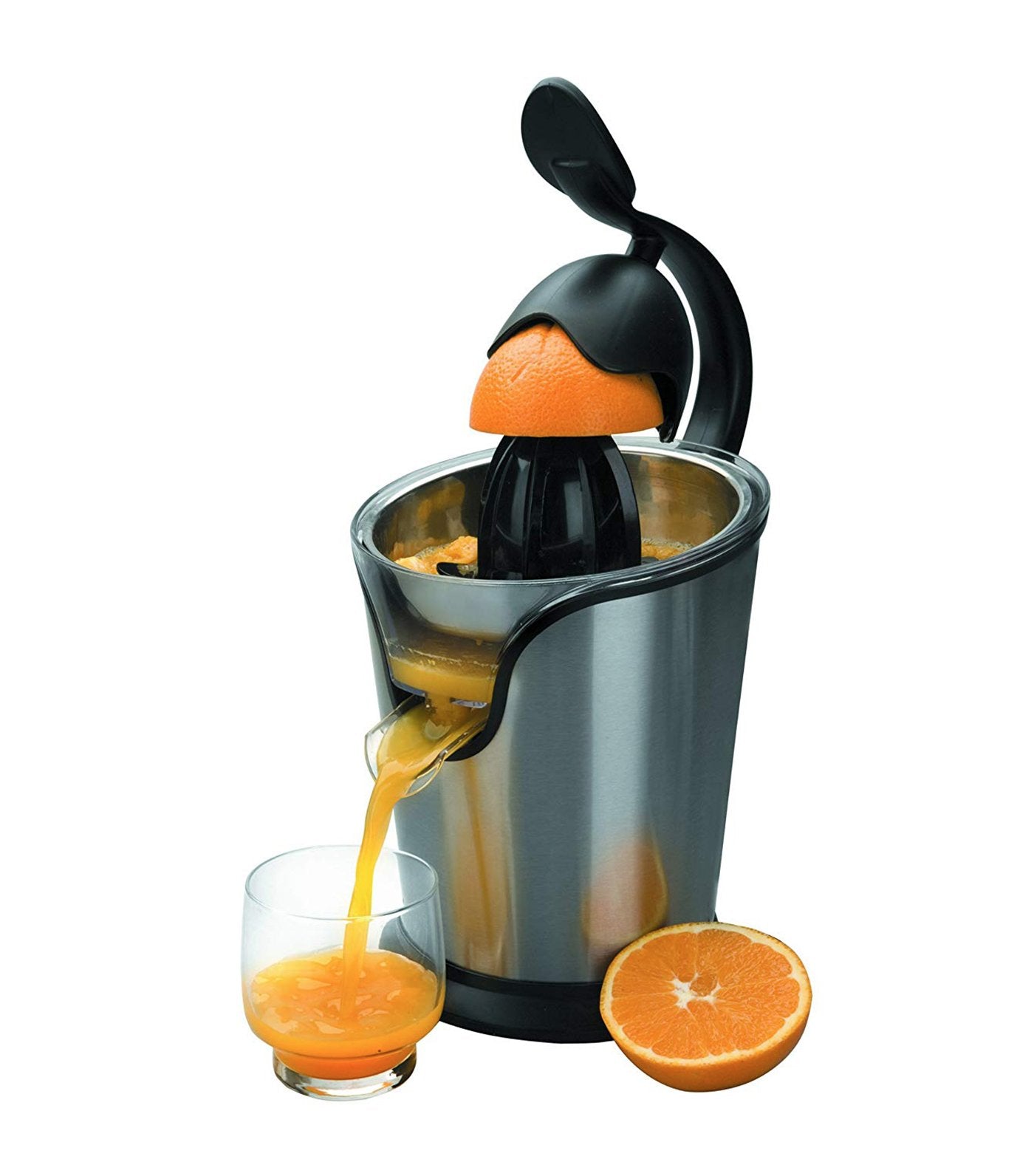 lacor 100 watt electric orange squeezer with lever