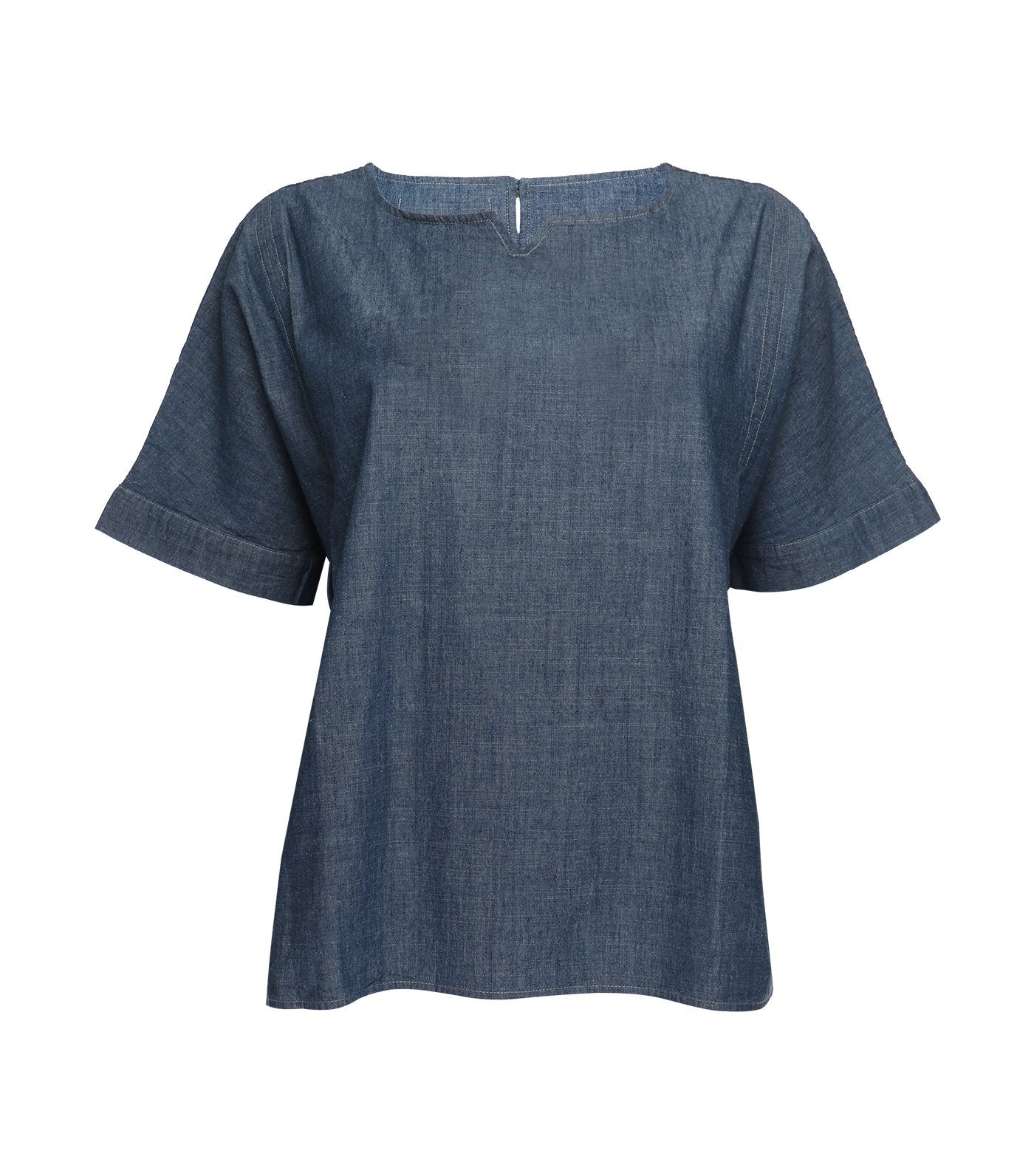 lady rustan demi denim blouse