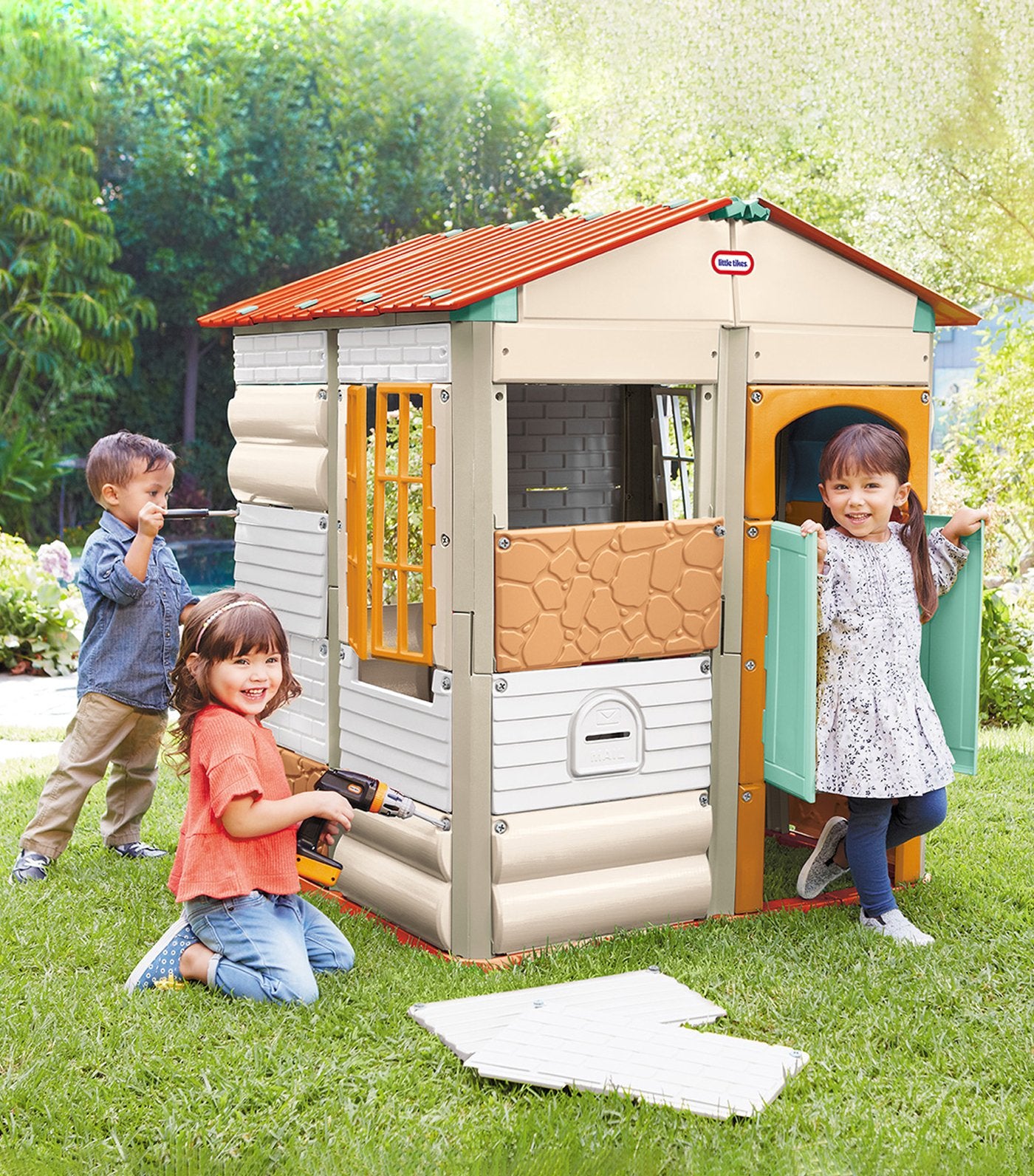 little tikes tan build-a-house