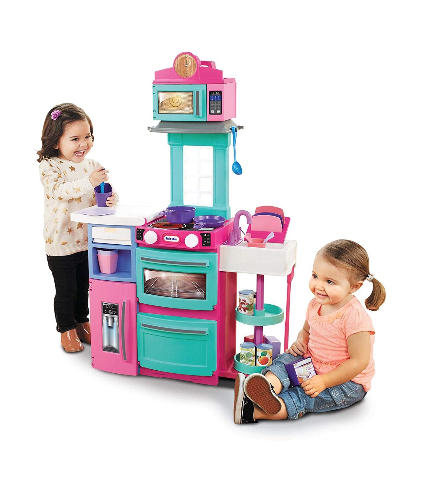little tikes cook n store kitchen pink