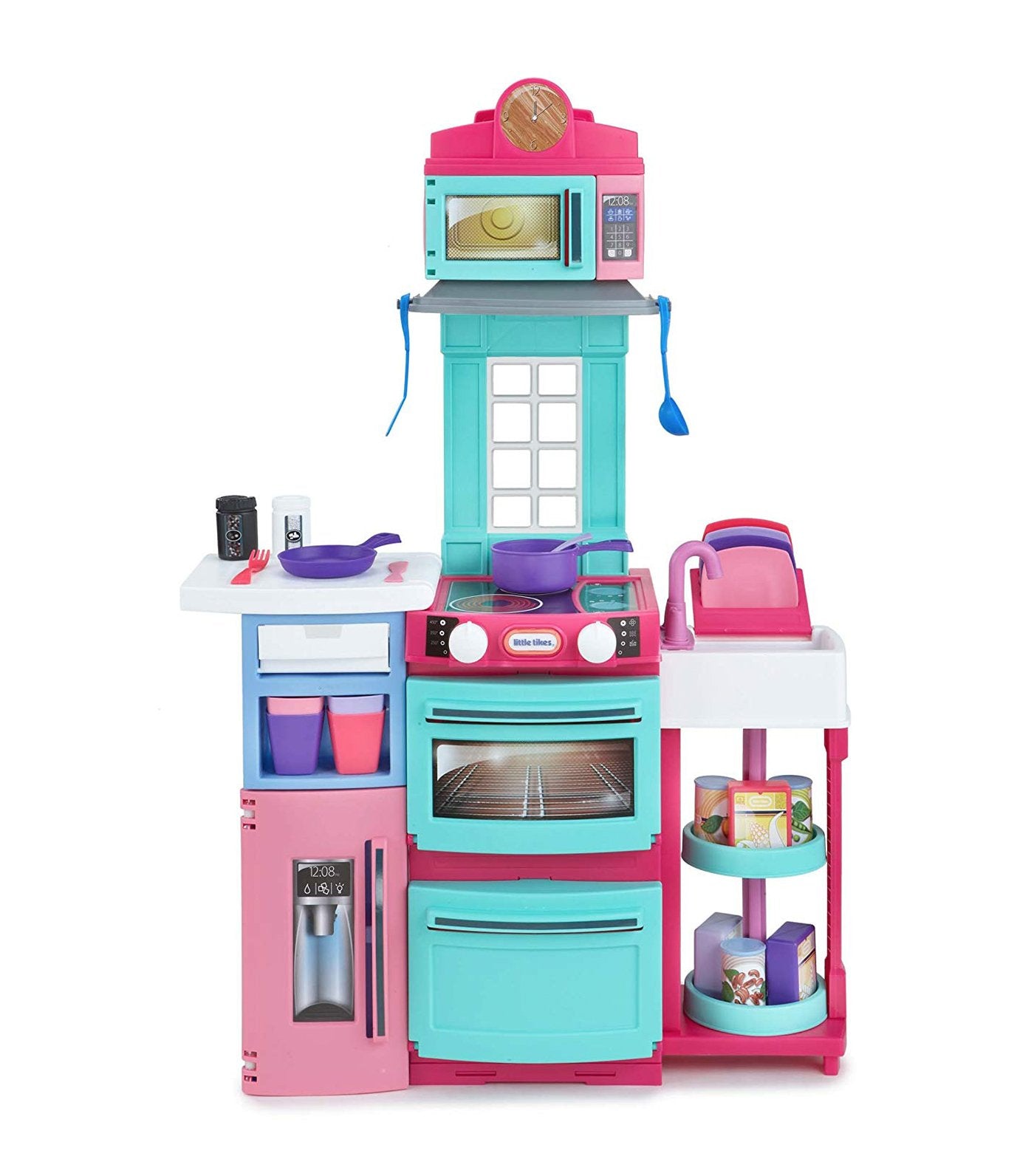 little tikes cook n store kitchen pink