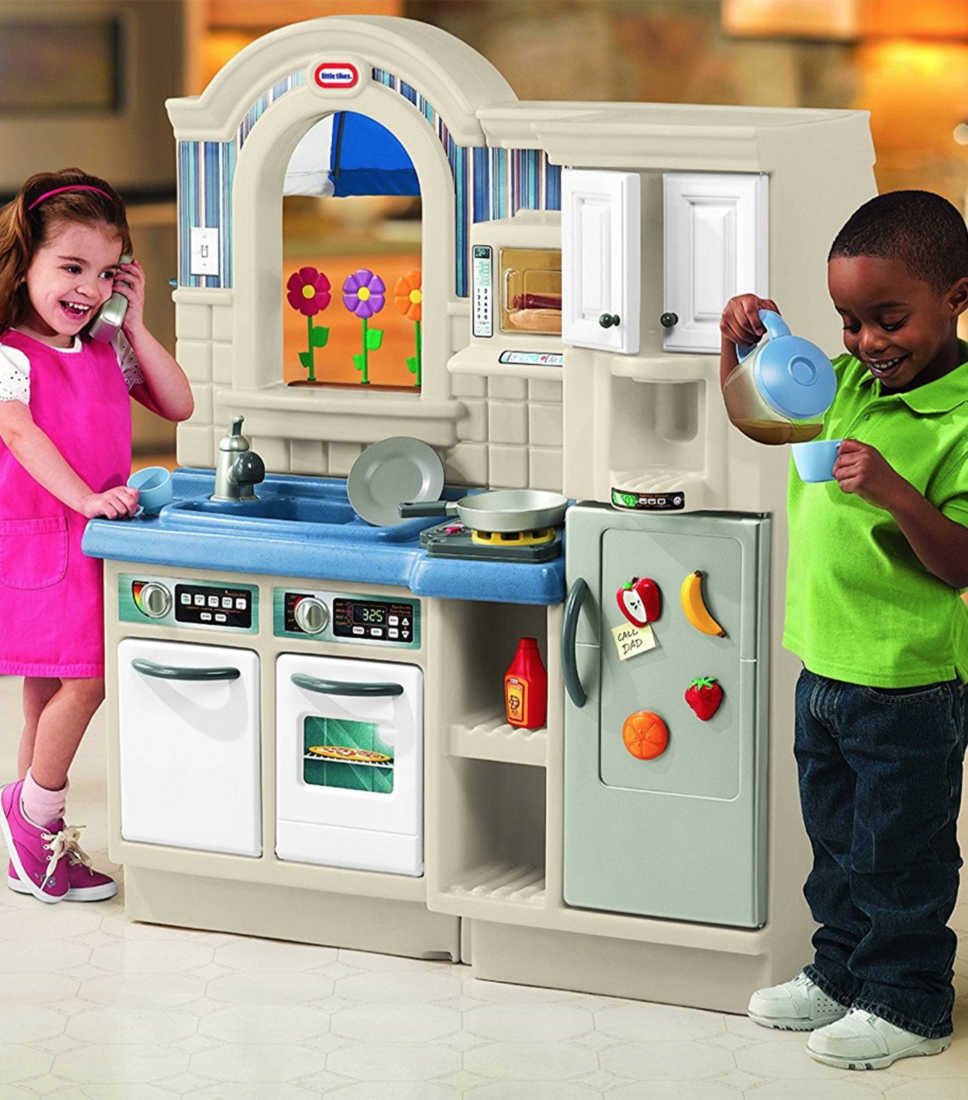 little tikes inside outside cook n grill kitchen