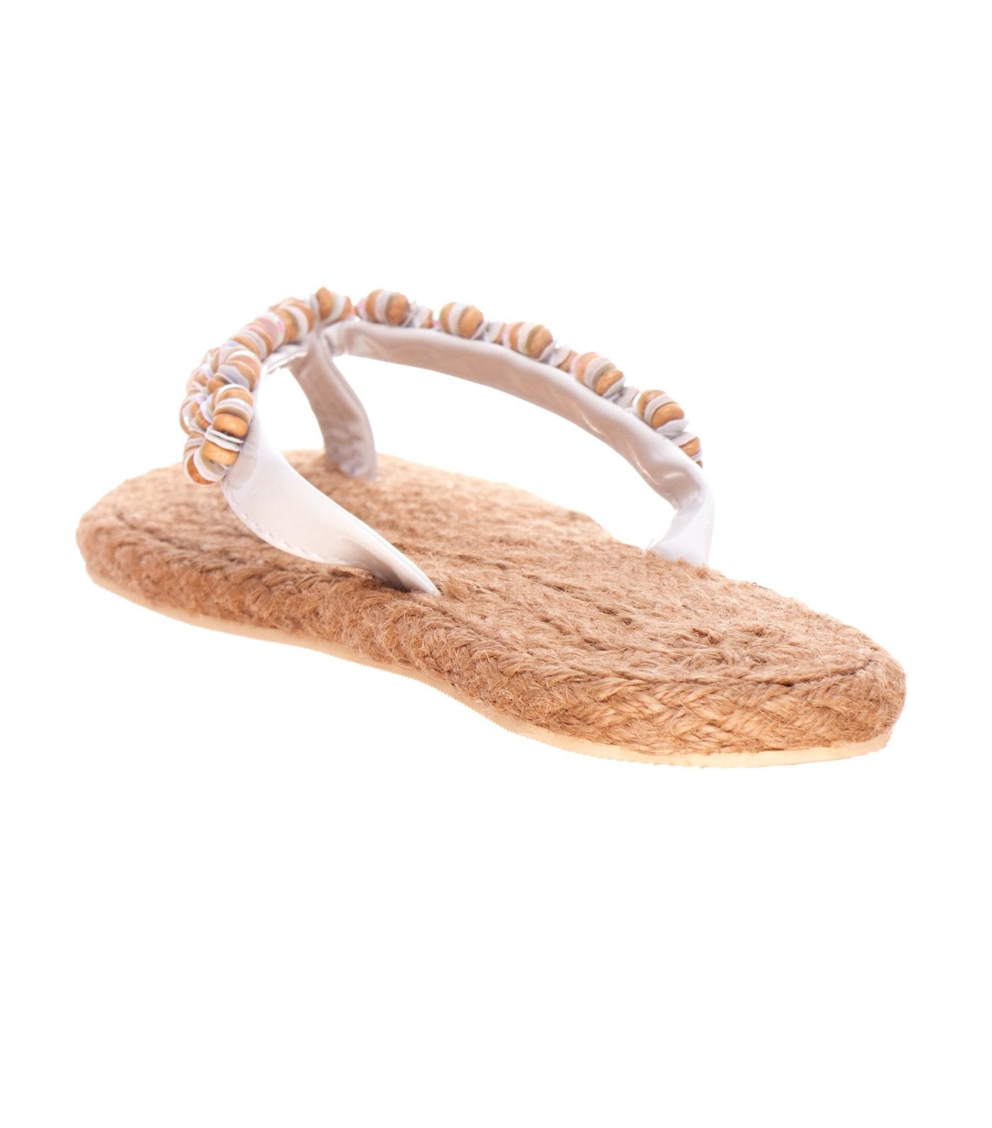 lotus resortwear camari slipper sandals white