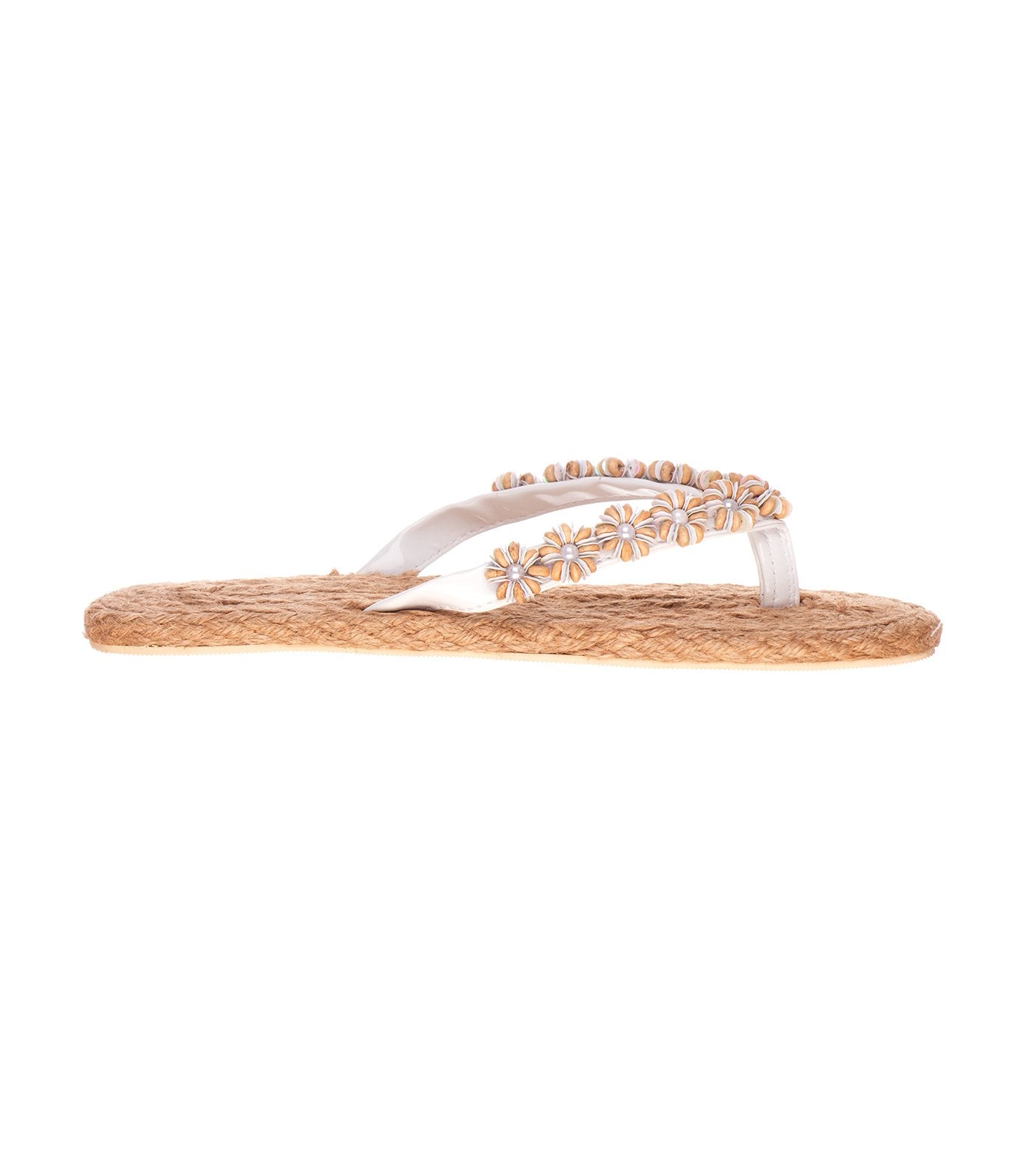lotus camari slipper sandals white