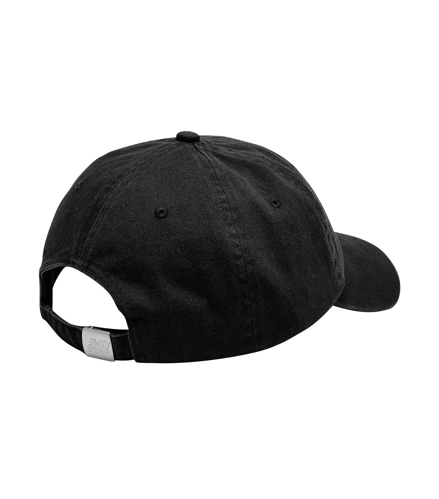 new balance 6 panel curved brim nb classic hat black